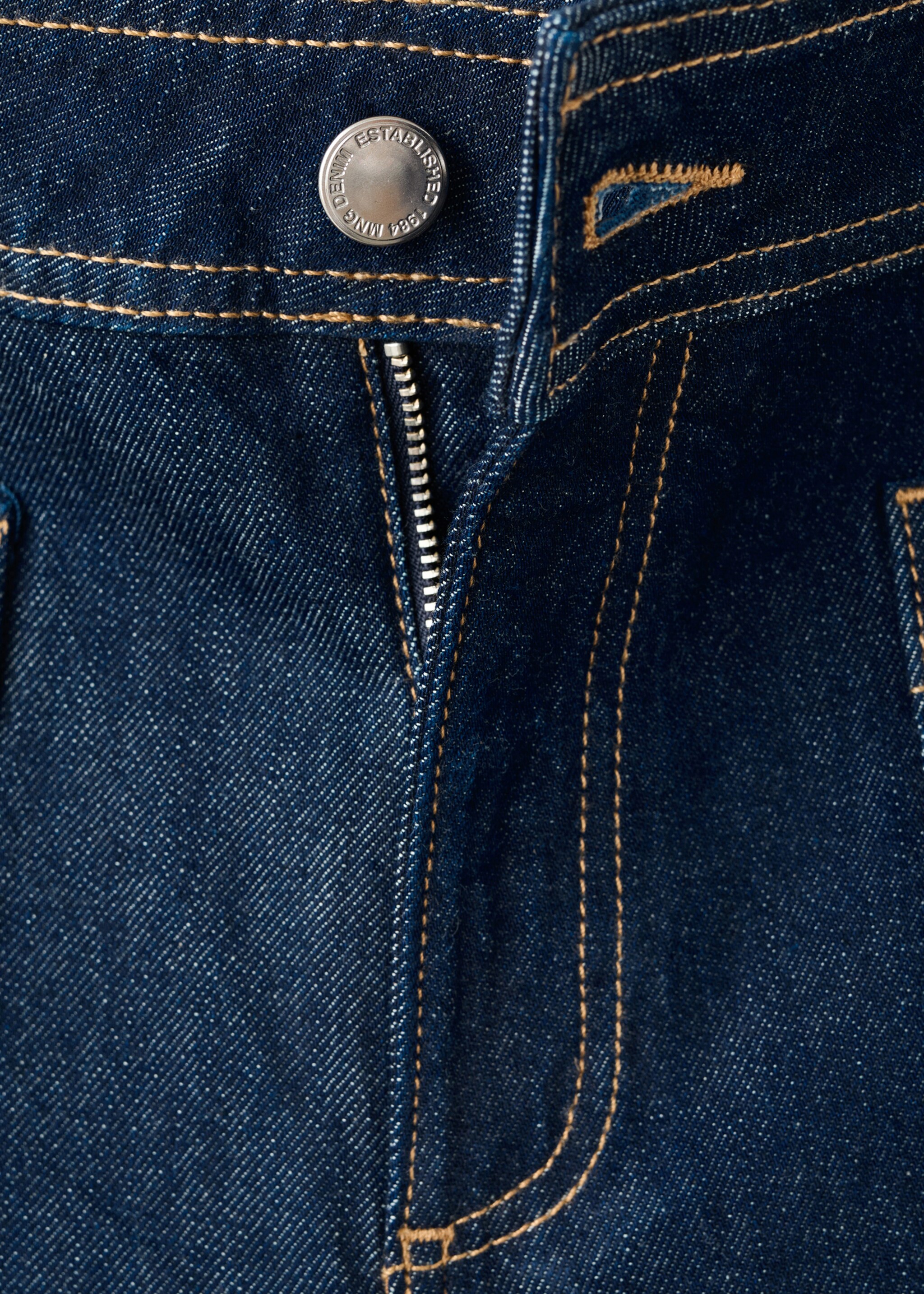 Wide-leg jeans with pockets - Details of the article 8, Open Blue. Ref: 27011234-00.