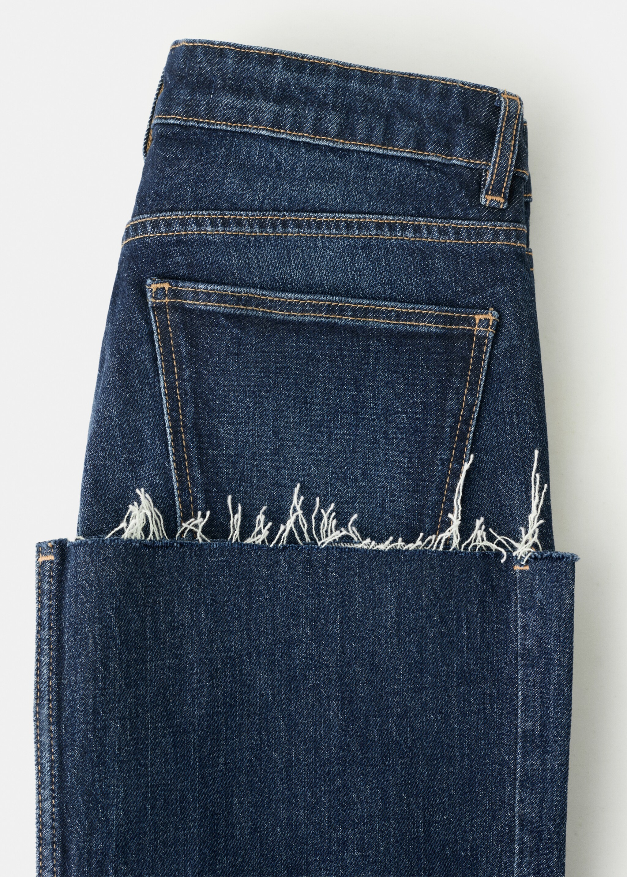 Fiona flared mid-rise jeans - Details of the article 0, Dark Blue. Ref: 27011235-00.