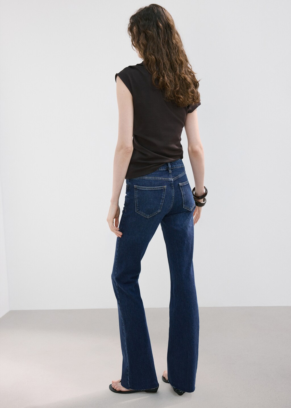 Mango Fiona flared mid-rise jeans