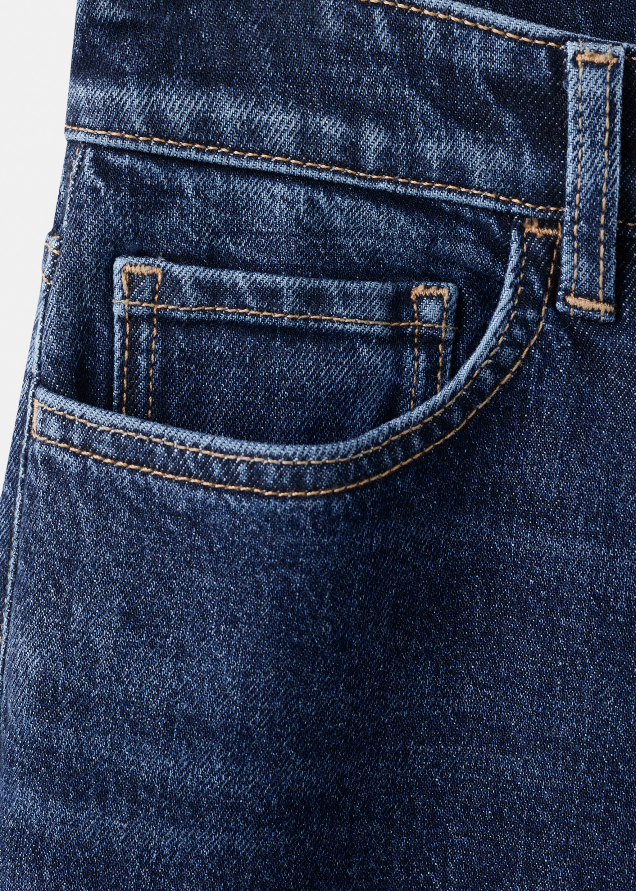 Newmom comfort high-rise jeans - Details of the article 0, Dark Blue. Ref: 27011237-00.