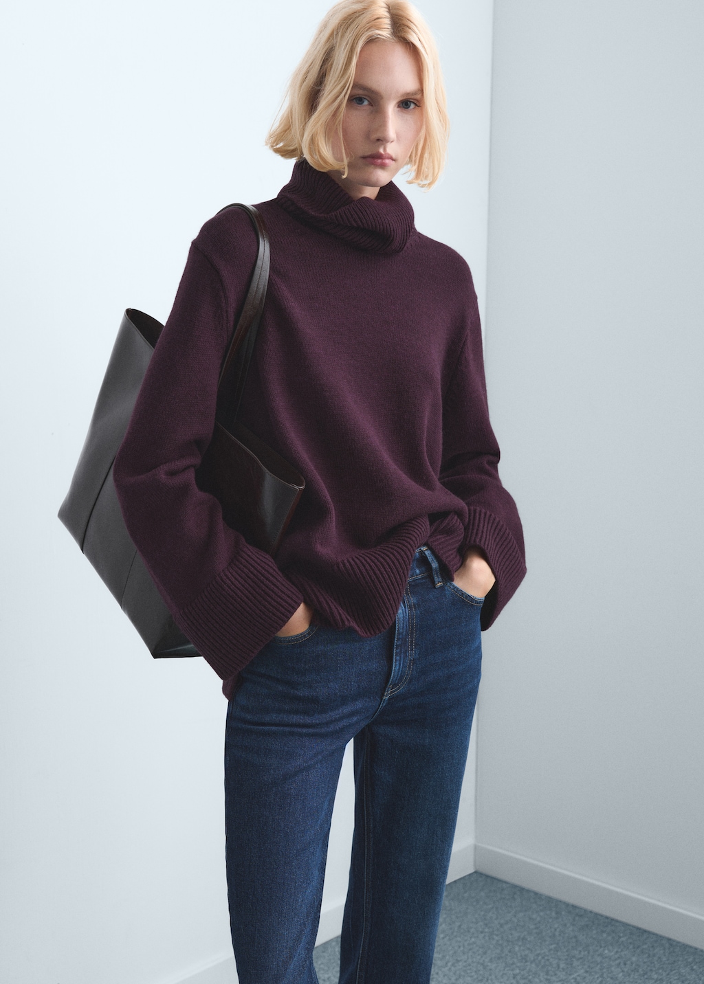 Mango Newmom comfort high-rise jeans