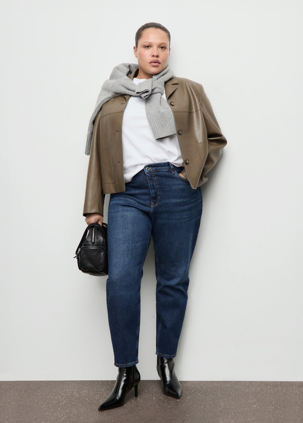 Mango Newmom comfort high-rise jeans