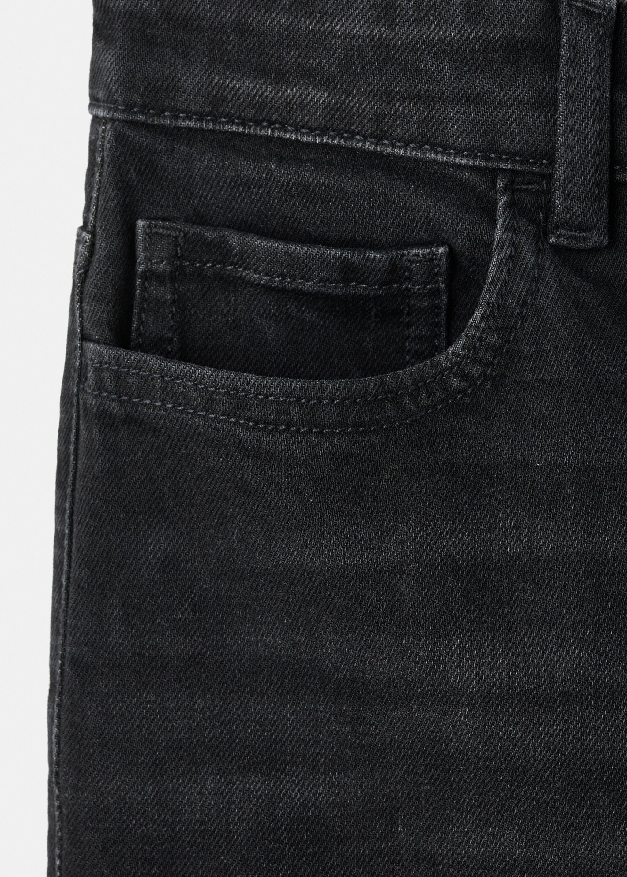 Newmom comfort high-rise jeans - Details of the article 8, Black denim. Ref: 27011238-00.