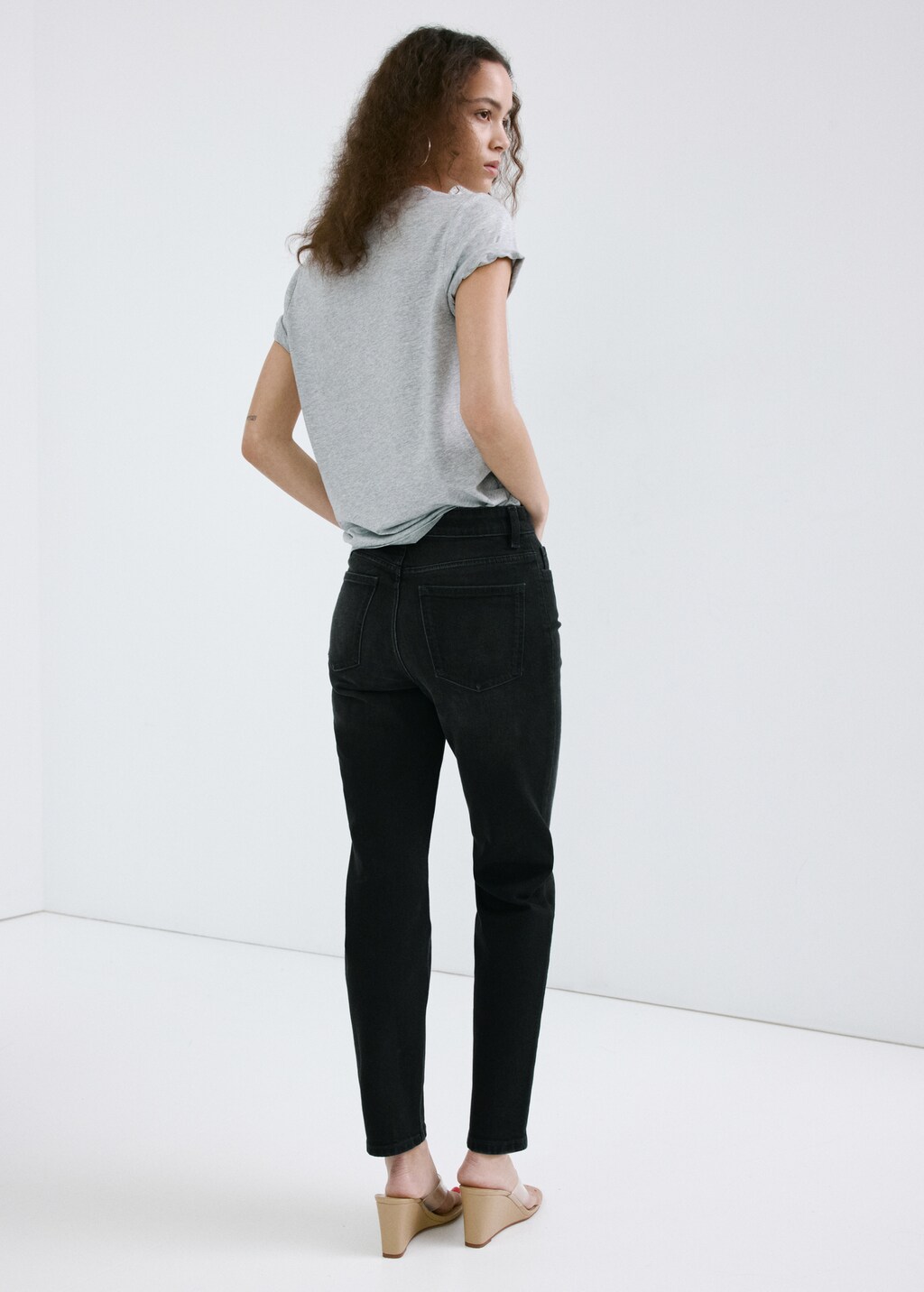 Mango Newmom comfort high-rise jeans