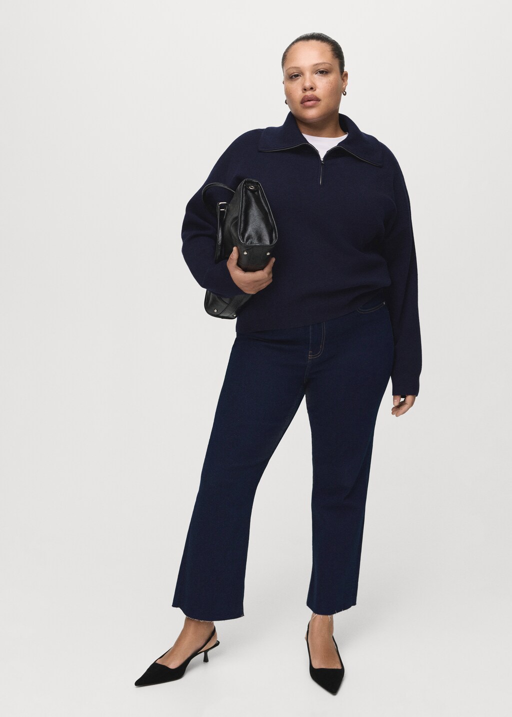 Mango Sienna flared cropped jeans