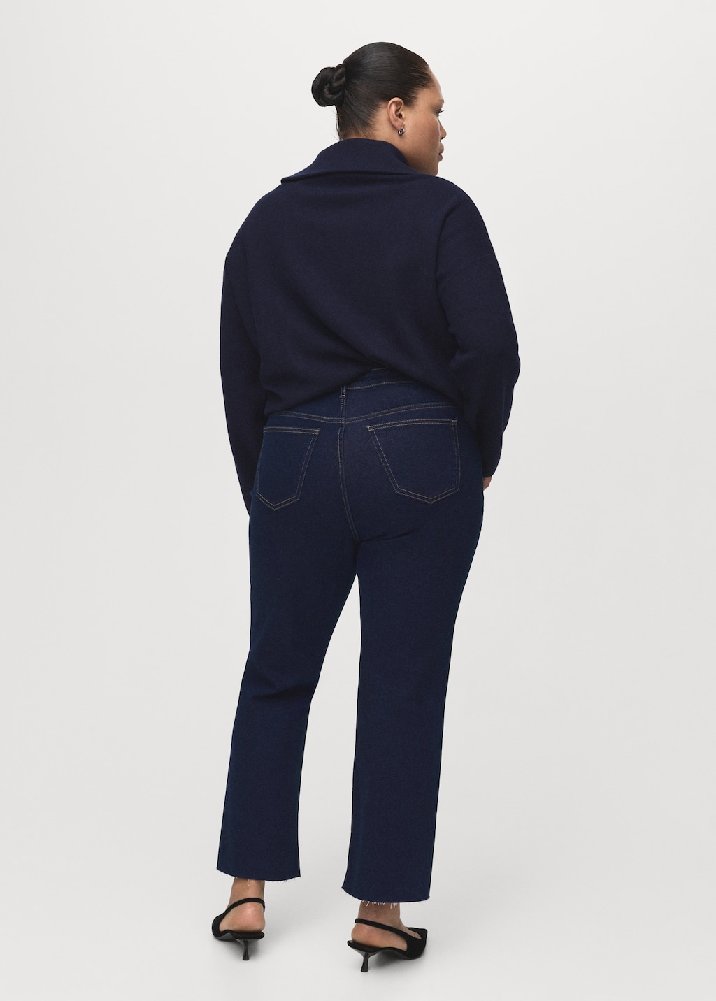 Mango Sienna flared cropped jeans