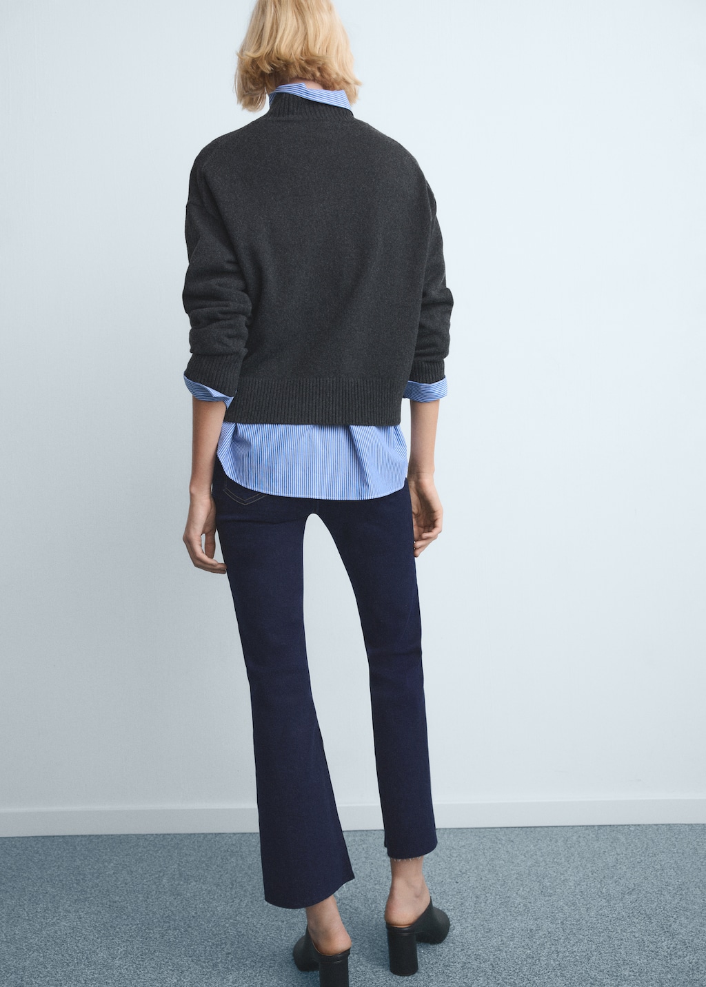 Mango Sienna flared cropped jeans