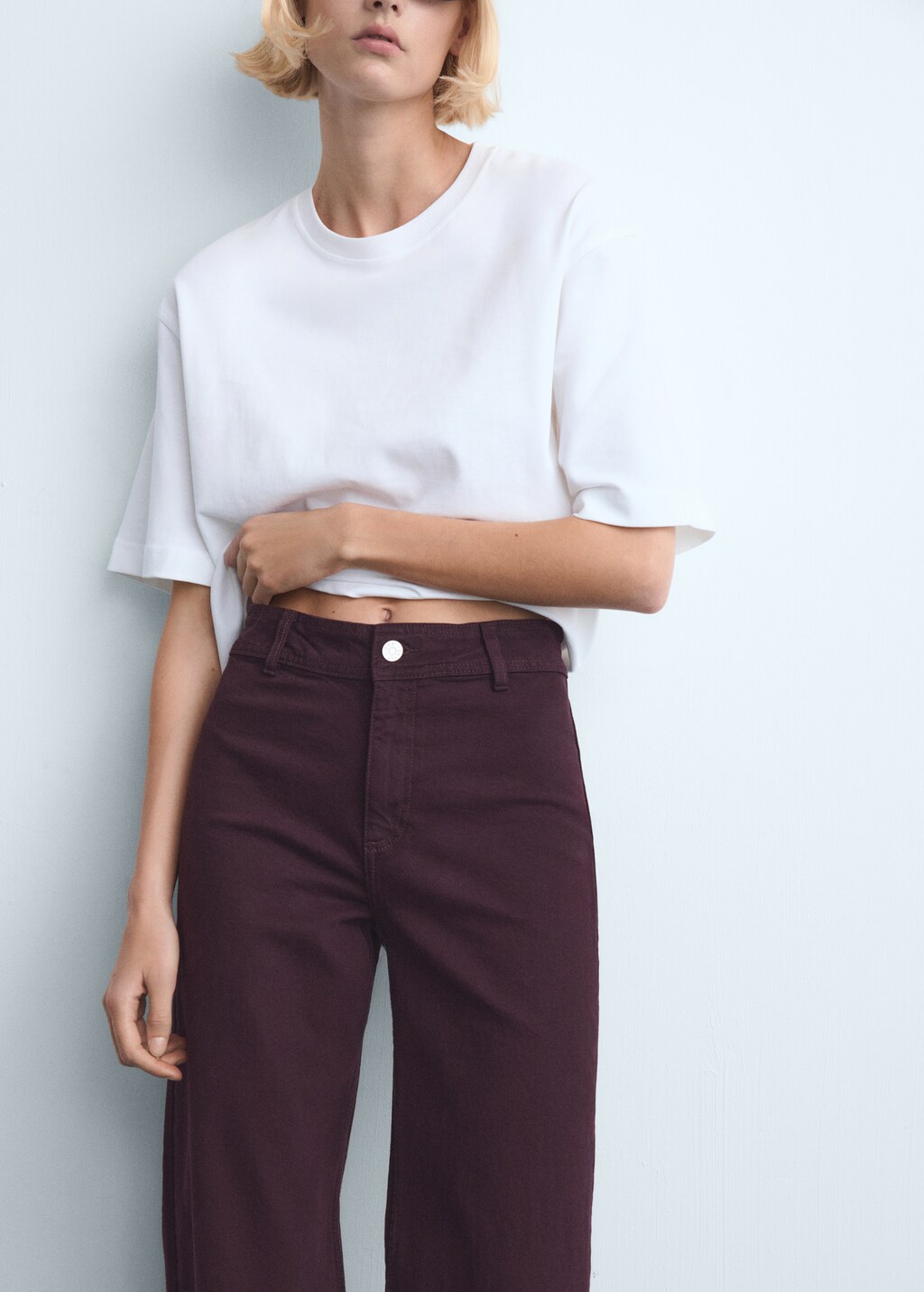 Mango Catherin culotte high-rise jeans