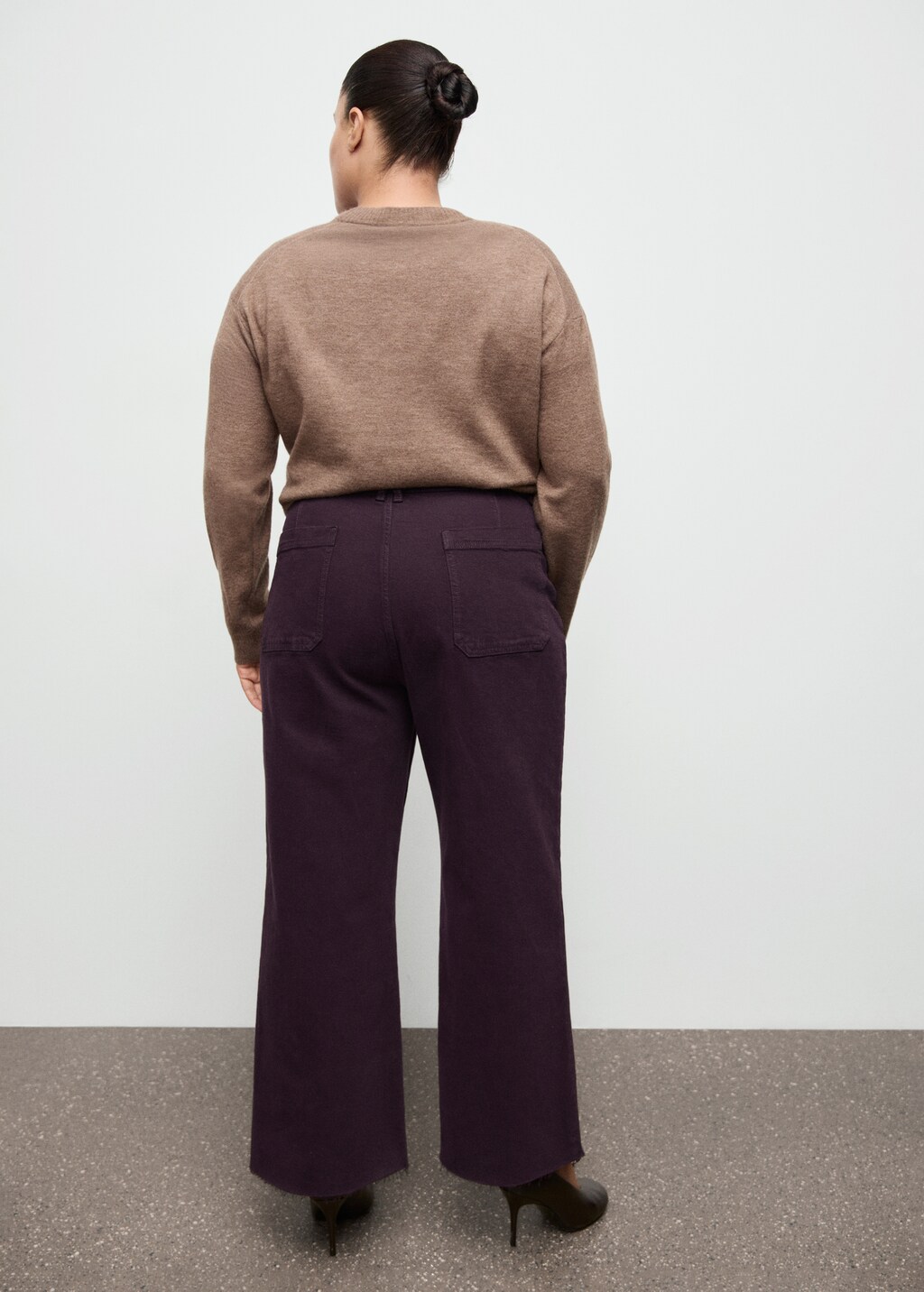 Mango Catherin culotte high-rise jeans