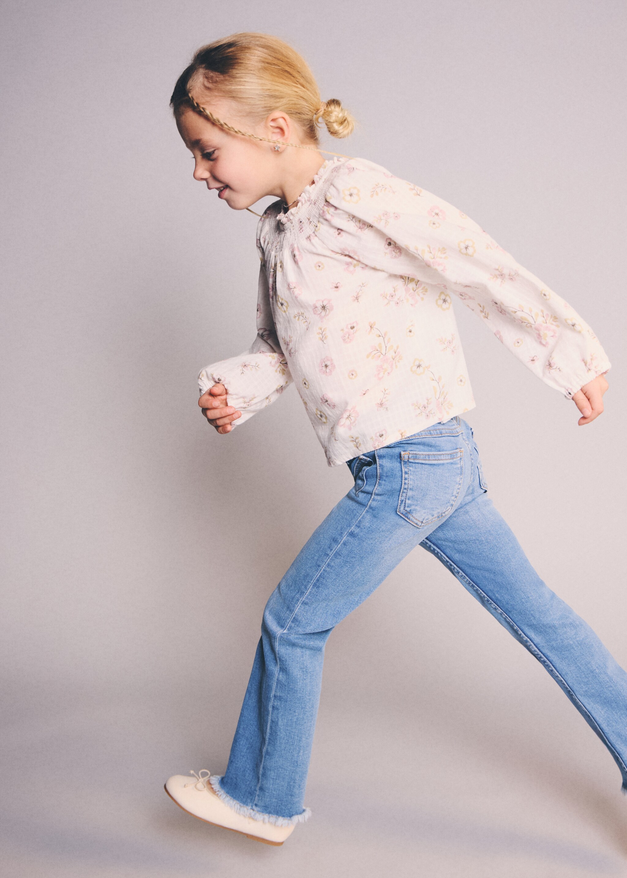 Frayed low-rise skinny jeans - Medium plane, Medium Blue. Ref: 27011253-00.