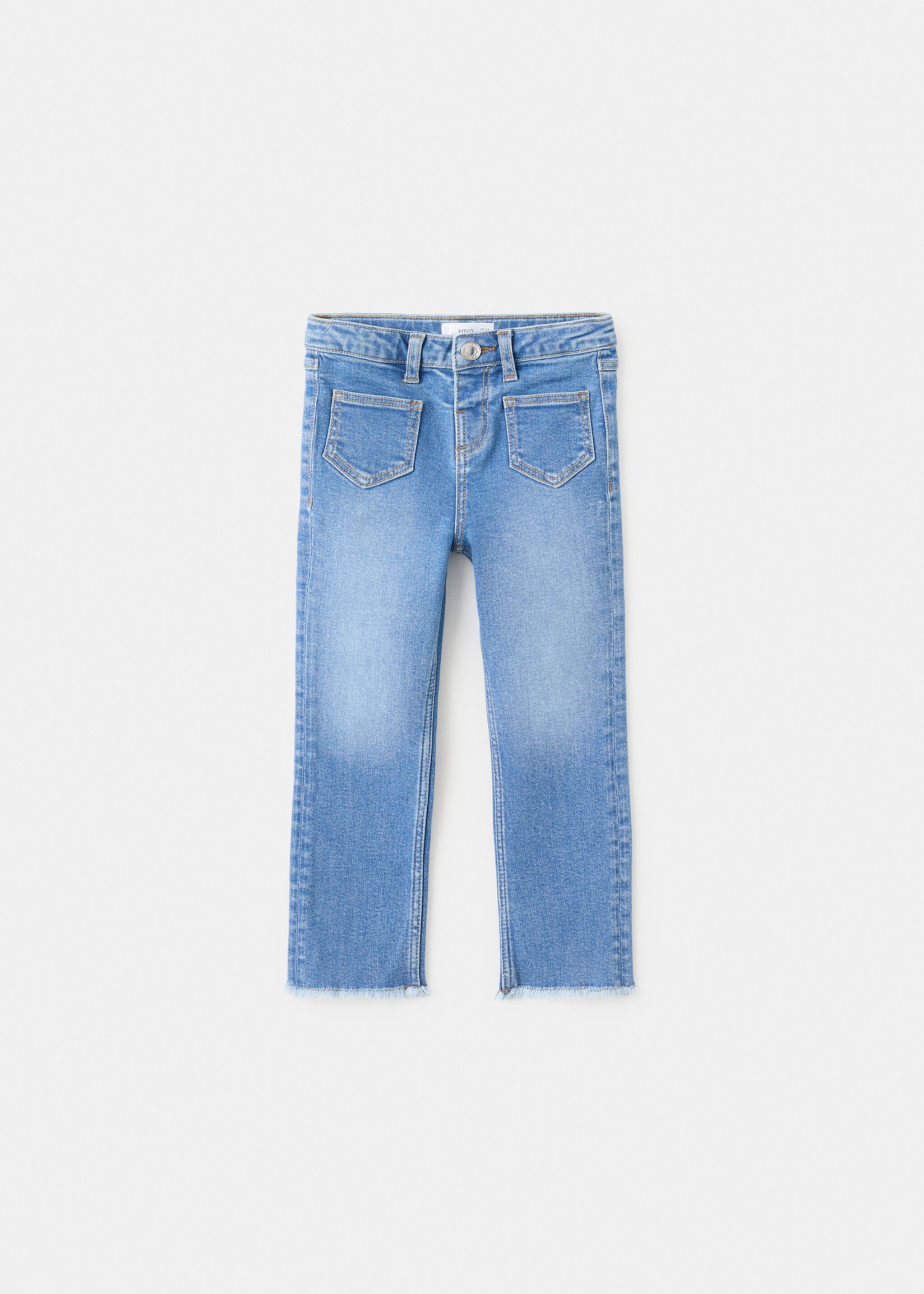 Frayed low-rise skinny jeans - Article without model, Medium Blue. Ref: 27011253-00.