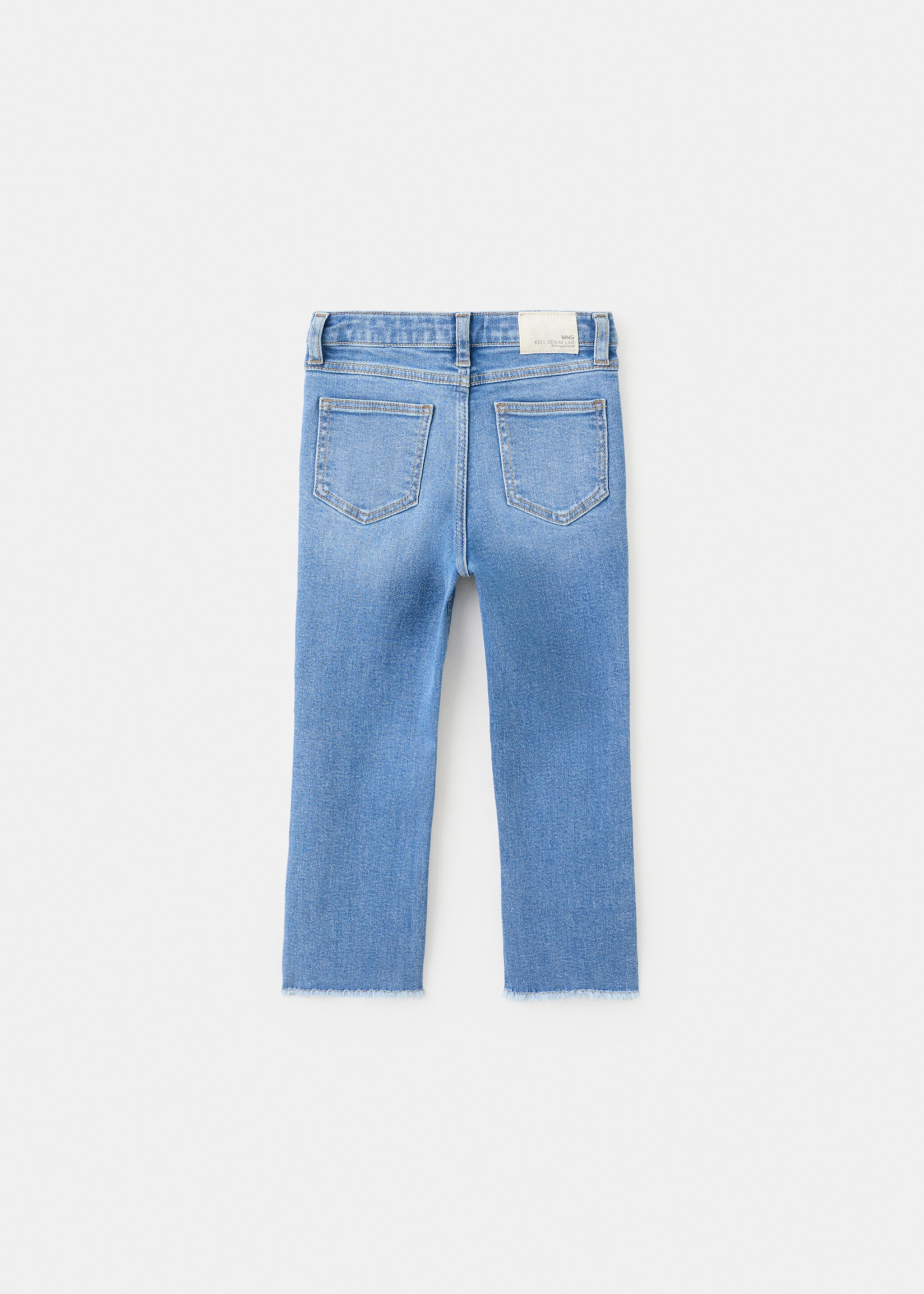 Frayed low-rise skinny jeans - Reverse of the article, Medium Blue. Ref: 27011253-00.