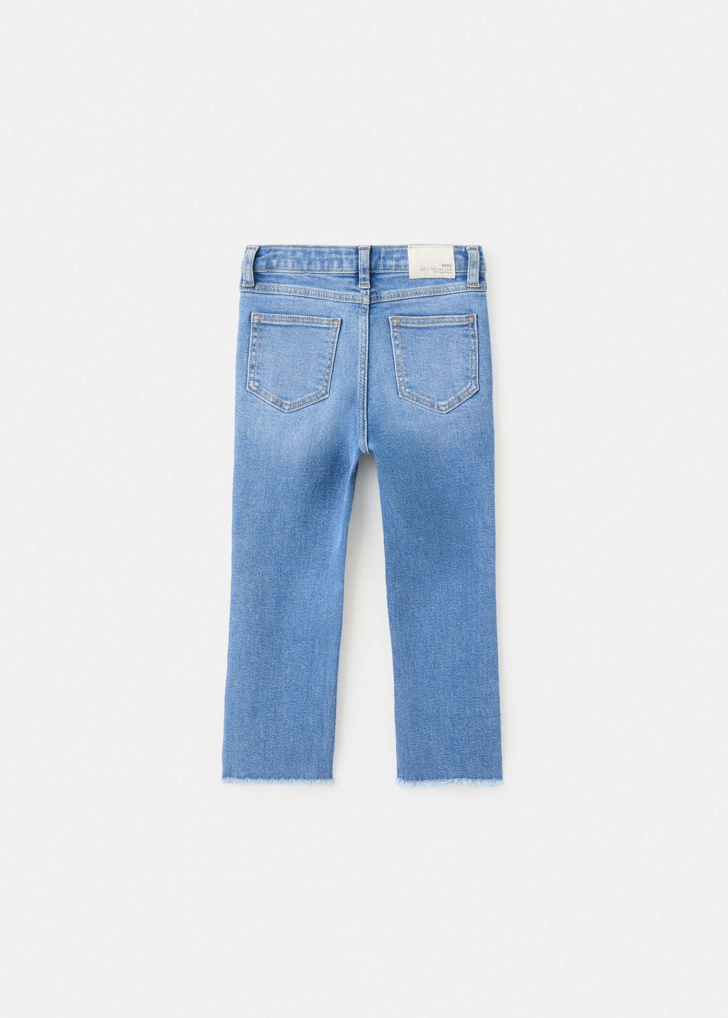 Frayed low-rise skinny jeans - Reverse of the article