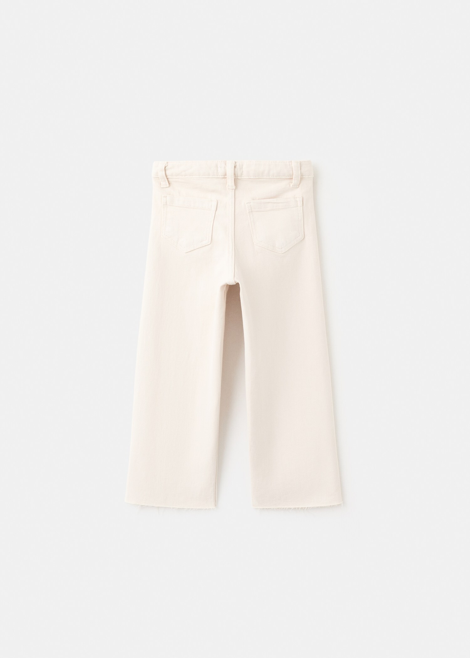 Cotton culotte jeans - Reverse of the article