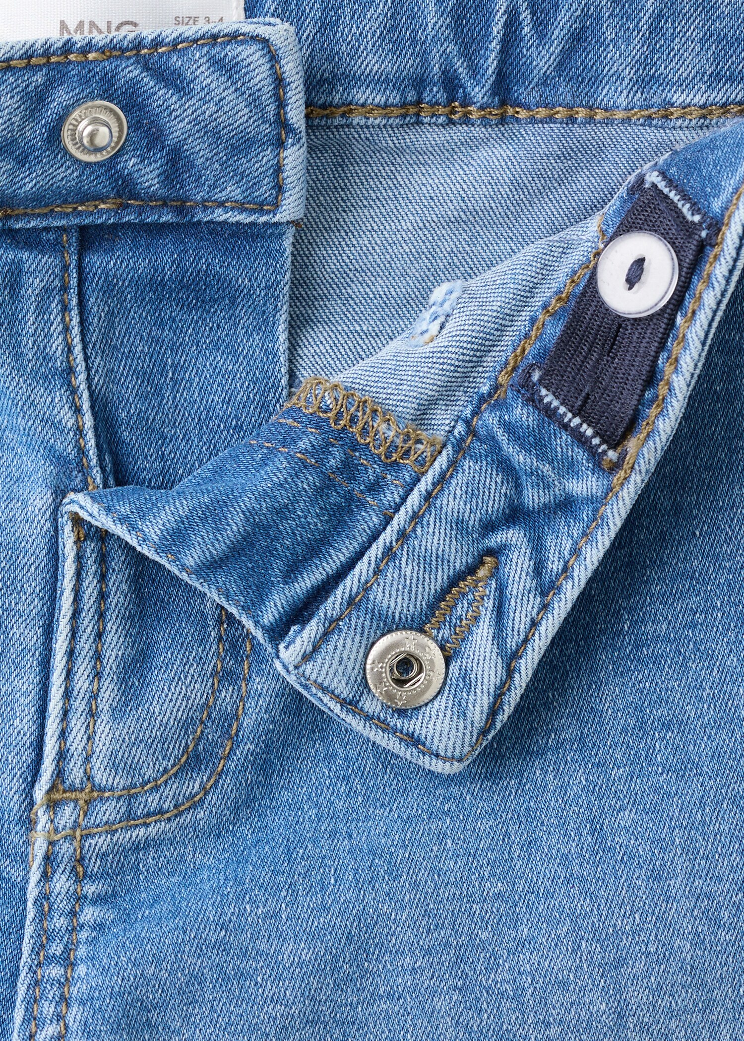 Cotton culotte jeans - Details of the article 8