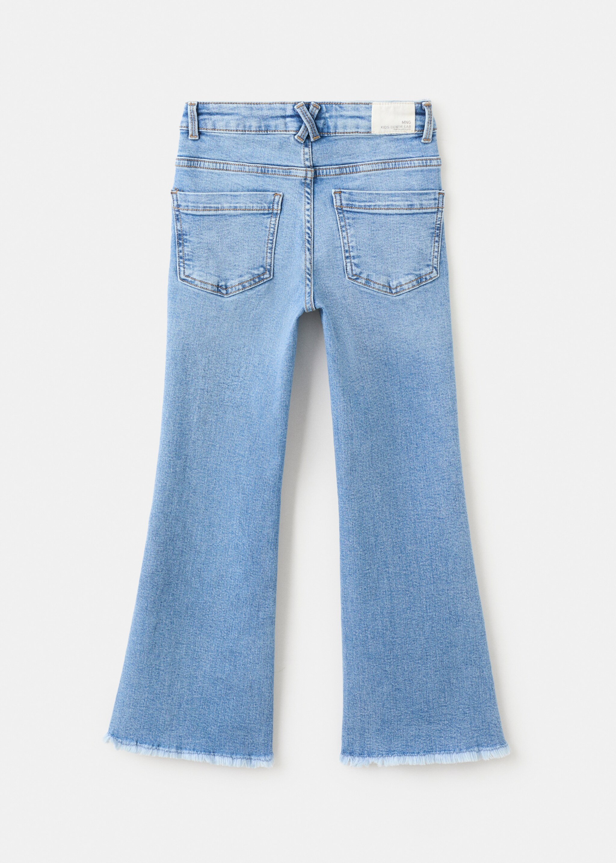 Frayed low-rise skinny jeans - Reverse of the article, Medium Blue. Ref: 27011256-00.