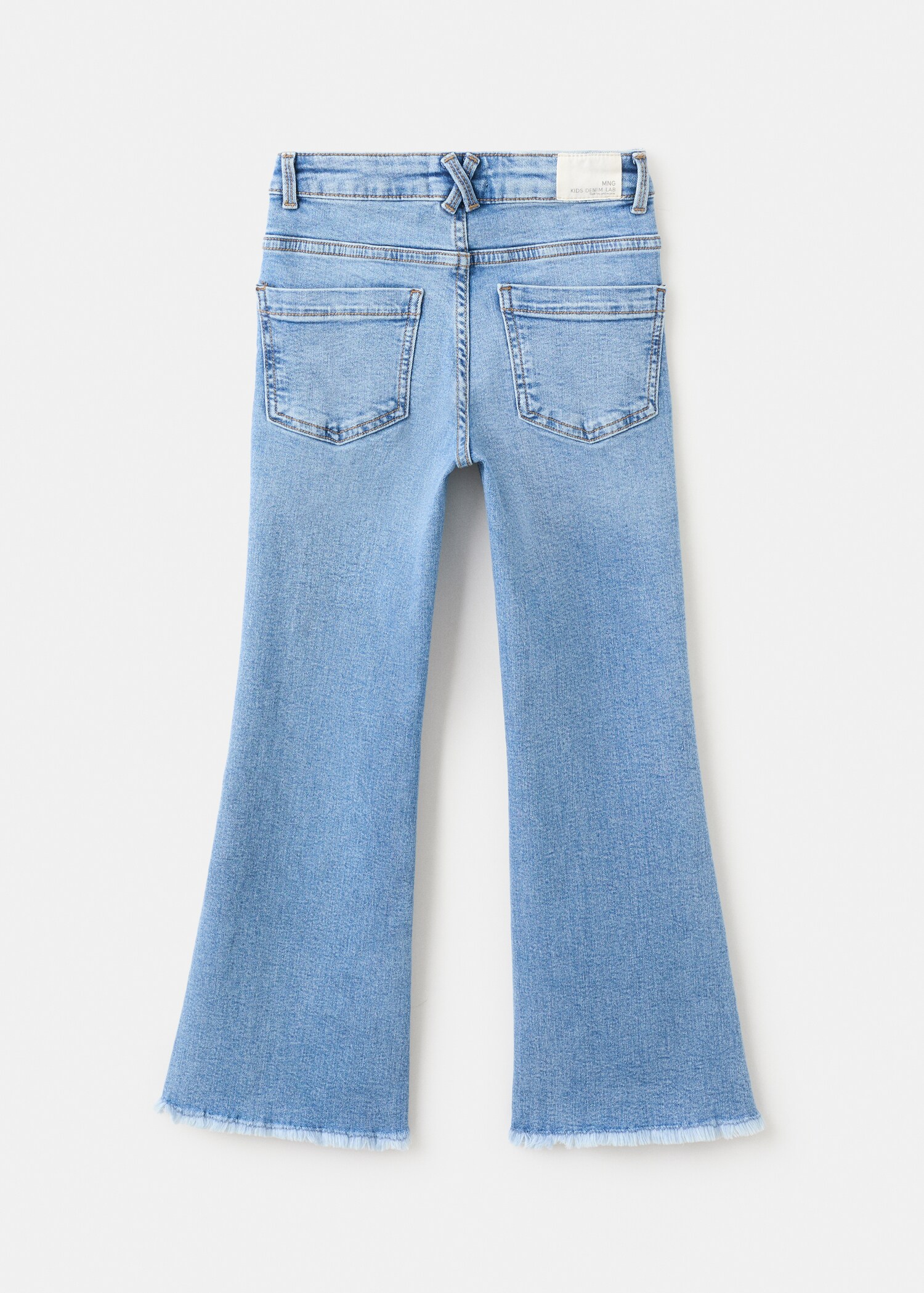 Frayed low-rise skinny jeans - Reverse of the article