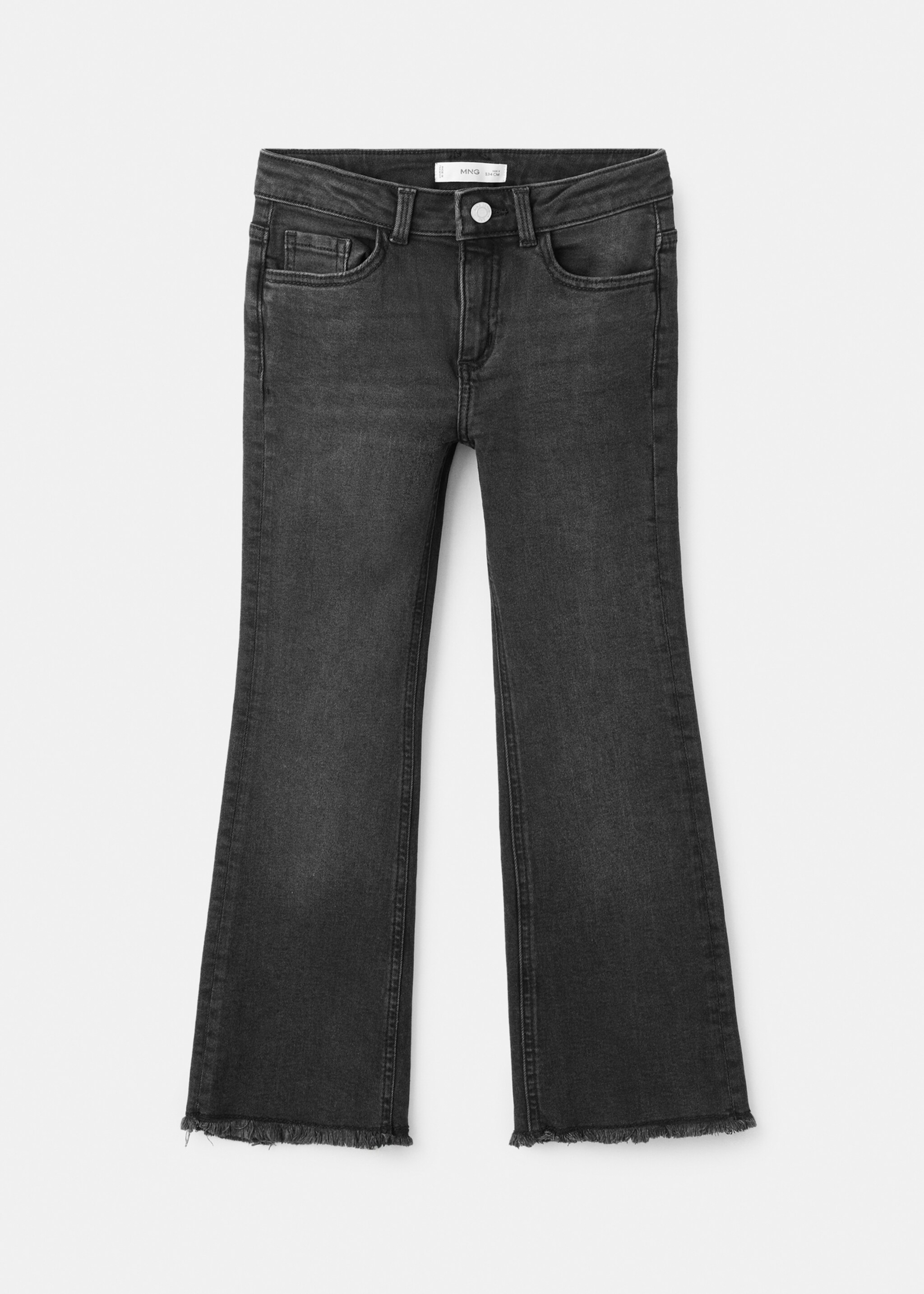Frayed low-rise skinny jeans - Article without model, Black denim. Ref: 27011256-00.