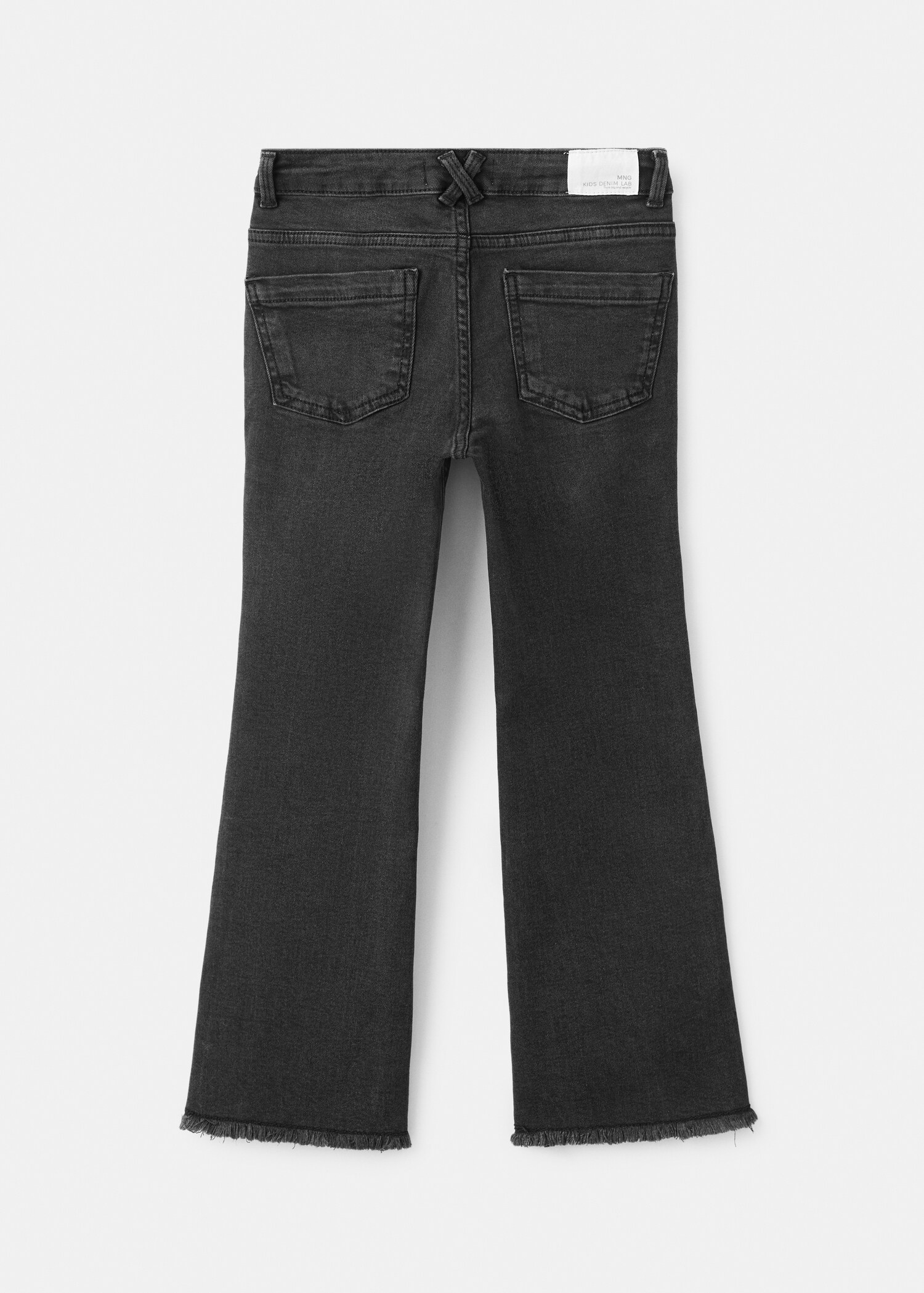 Frayed low-rise skinny jeans - Reverse of the article