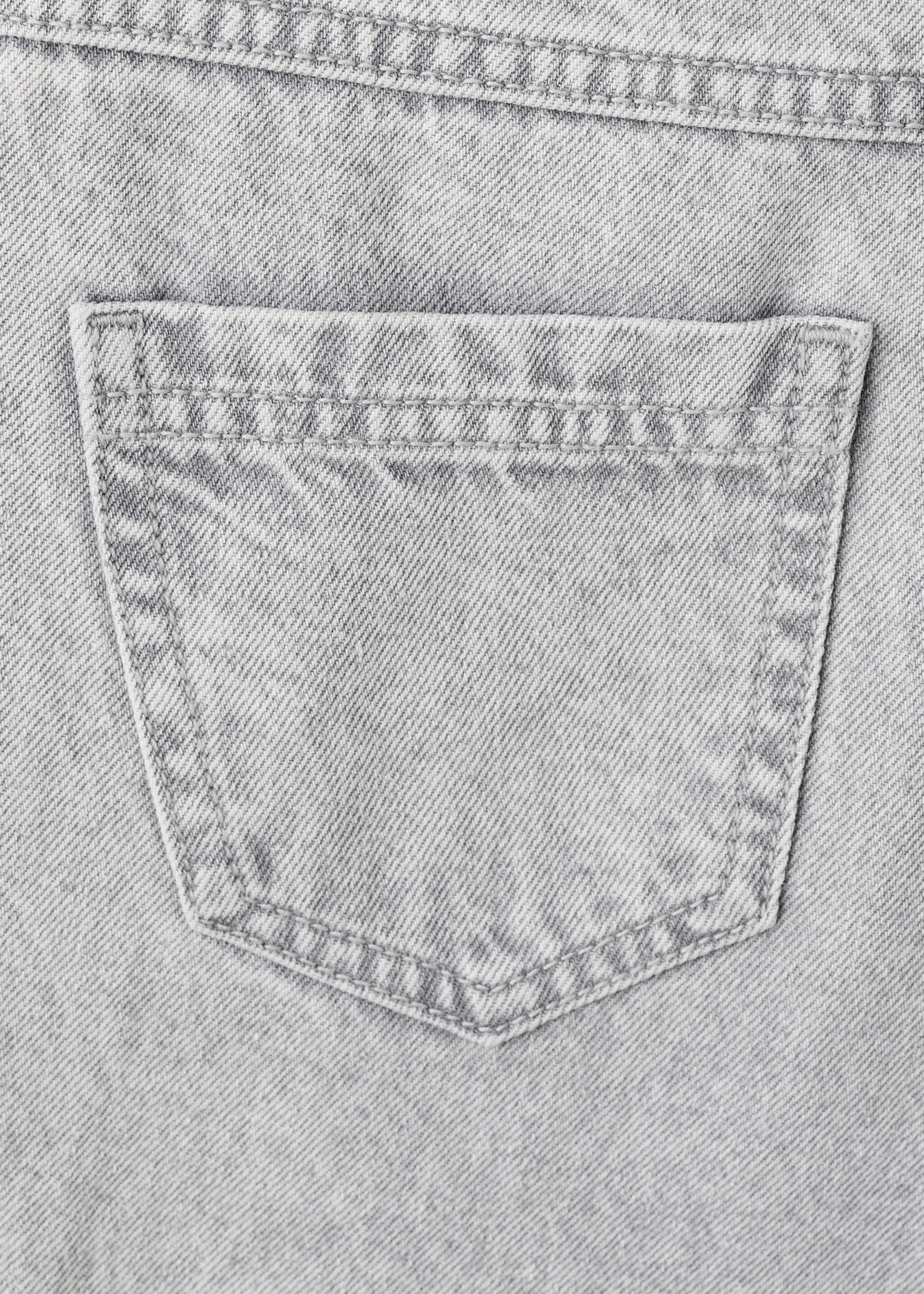 Jeans culotte mid-waist comfort - Details of the article 0, Denim Grey. Ref: 27011260-00.