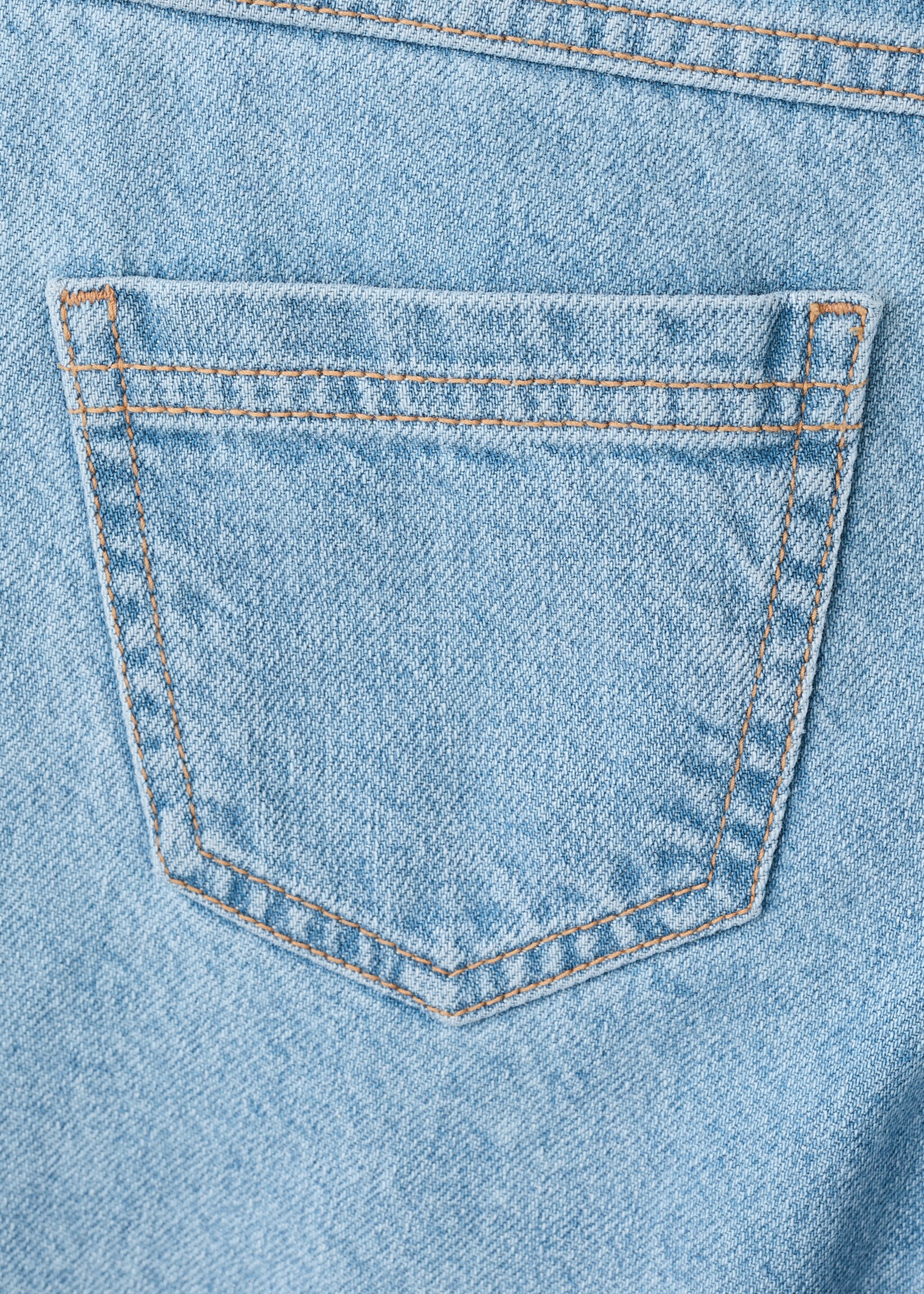 Jeans culotte mid-waist comfort - Details of the article 0, Medium Blue. Ref: 27011260-00.