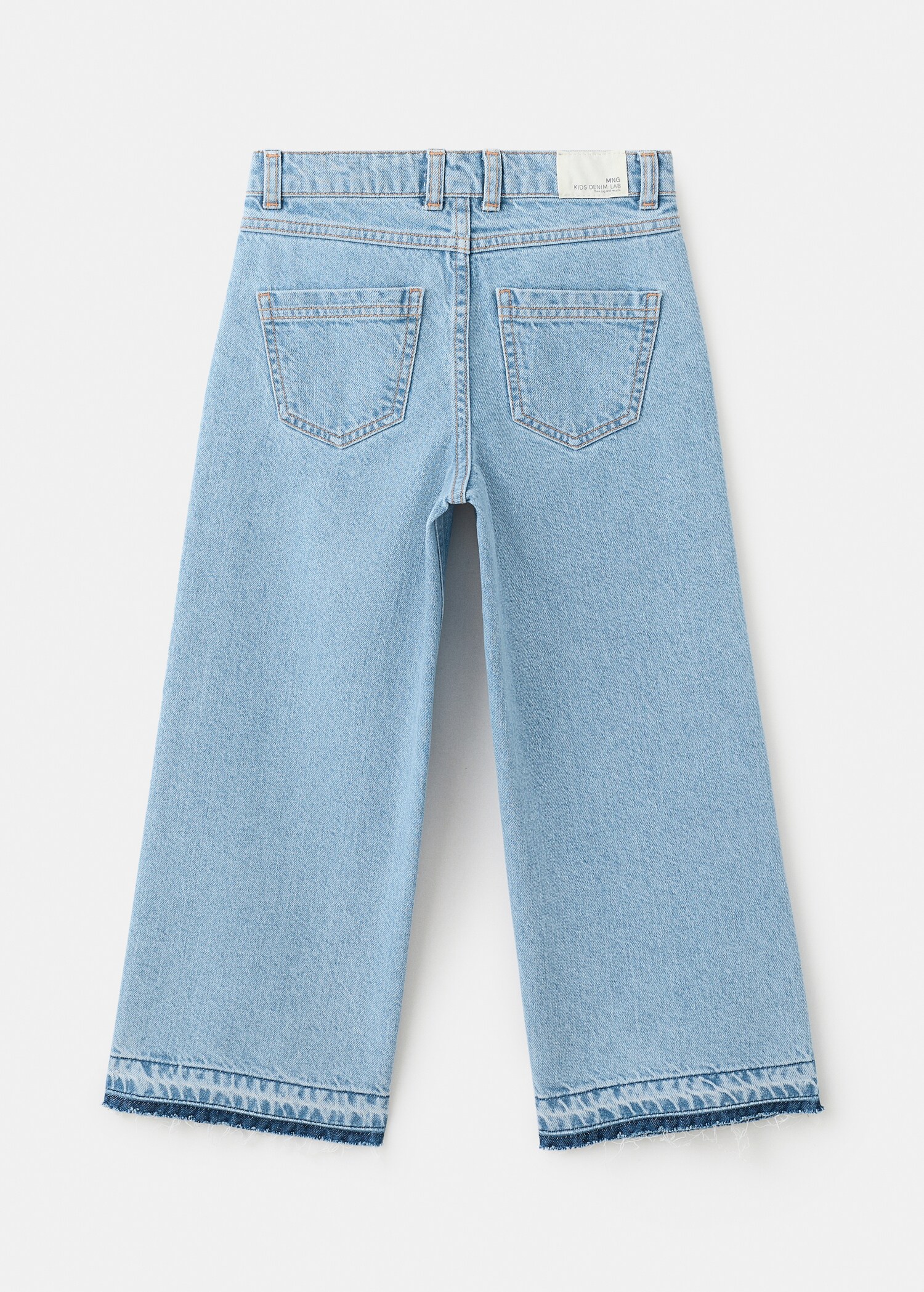 Jeans culotte mid-waist comfort - Reverse of the article