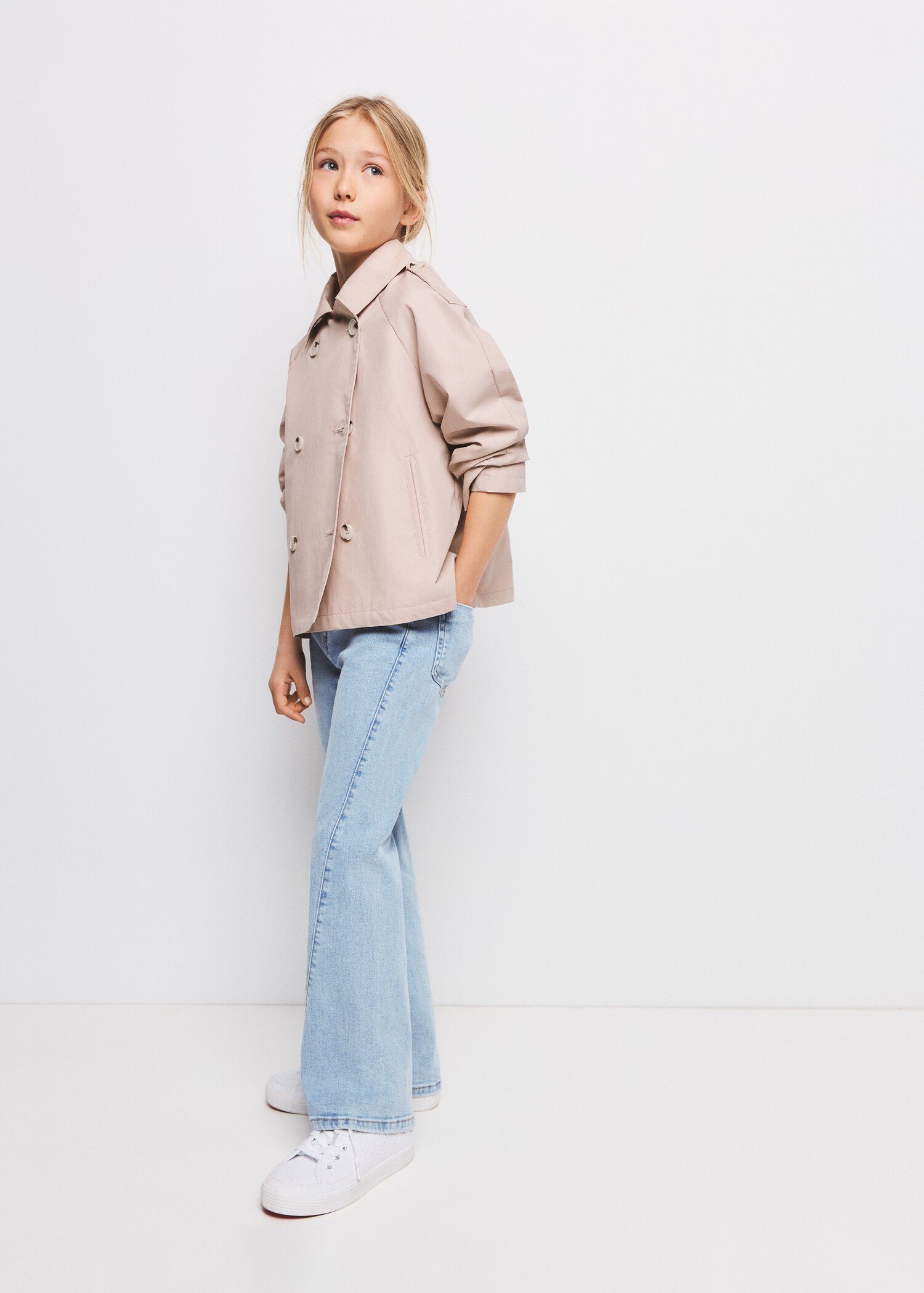 Decorative seam flared jeans - Details of the article 1