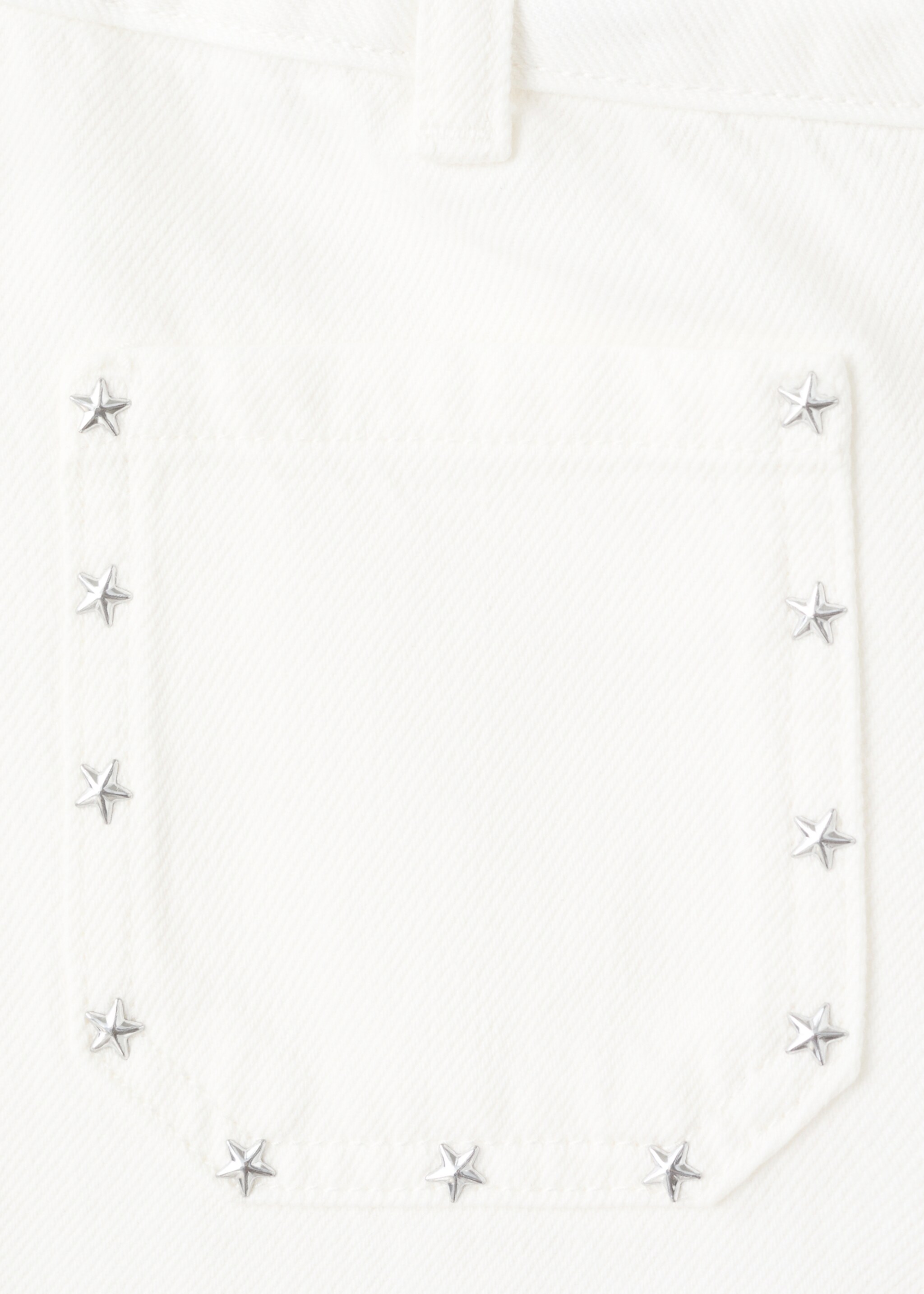 Studded star jeans - Details of the article 0, White. Ref: 27011263-00.