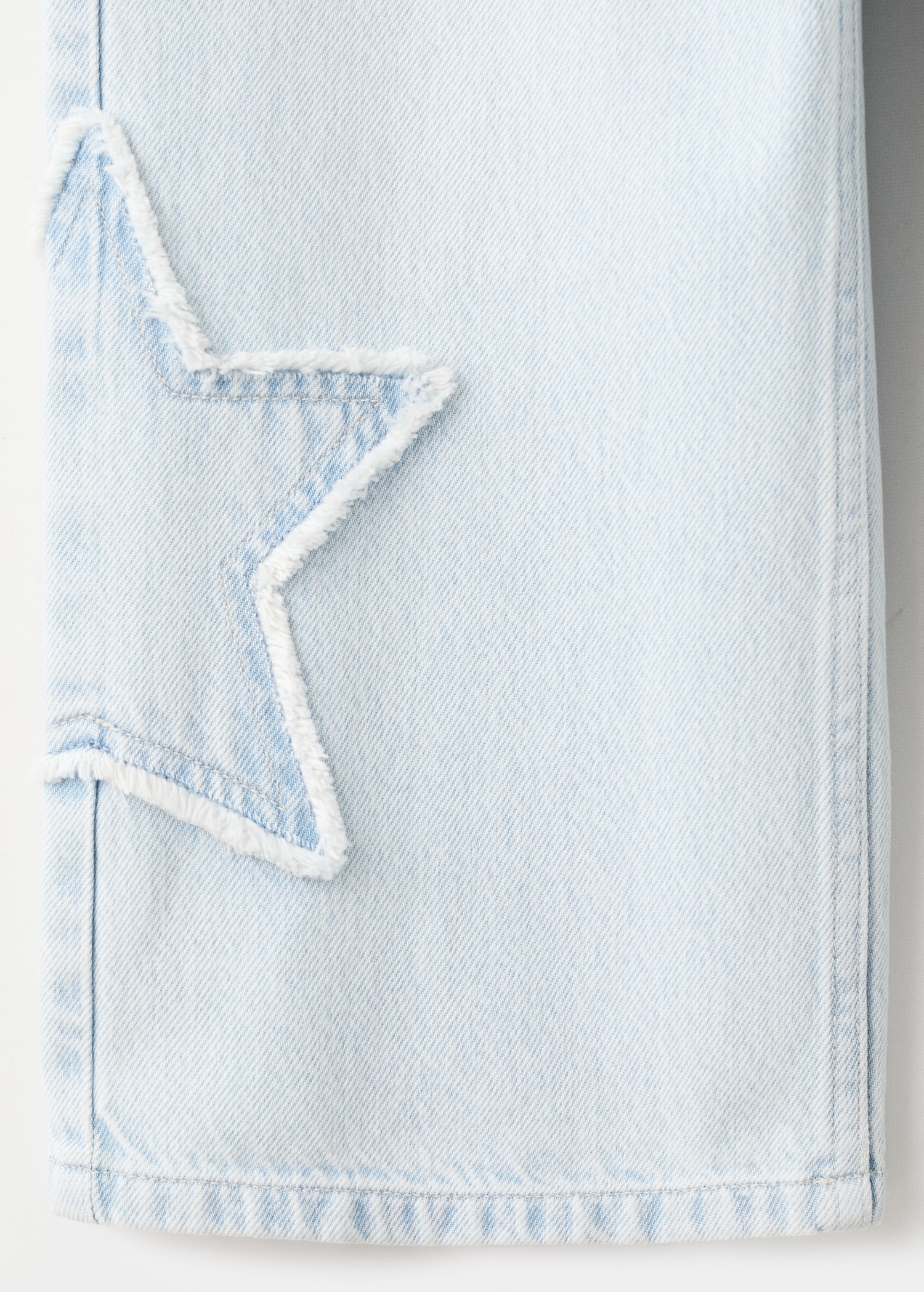 Τζιν culotte με κεντημένα αστέρια - Λεπτομέρεια του προϊόντος 0