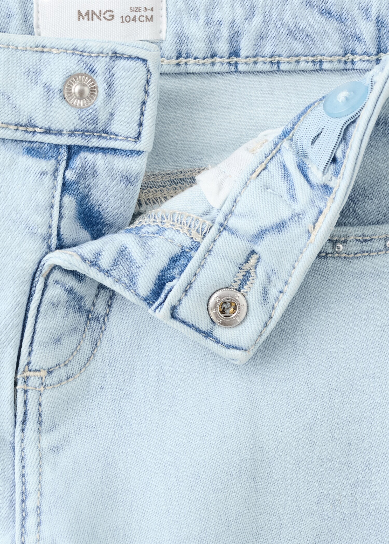 Straight-fit jeans with studs - Details of the article 0