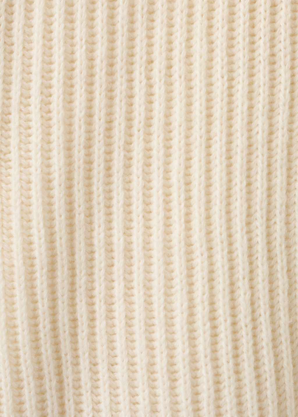 Ribbed sweater with scarf detail