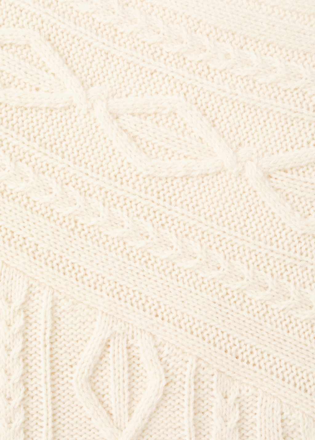 Mango Braided wool-blend sweater