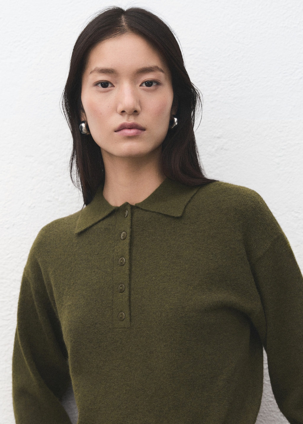 Mango Long-sleeved polo-neck sweater