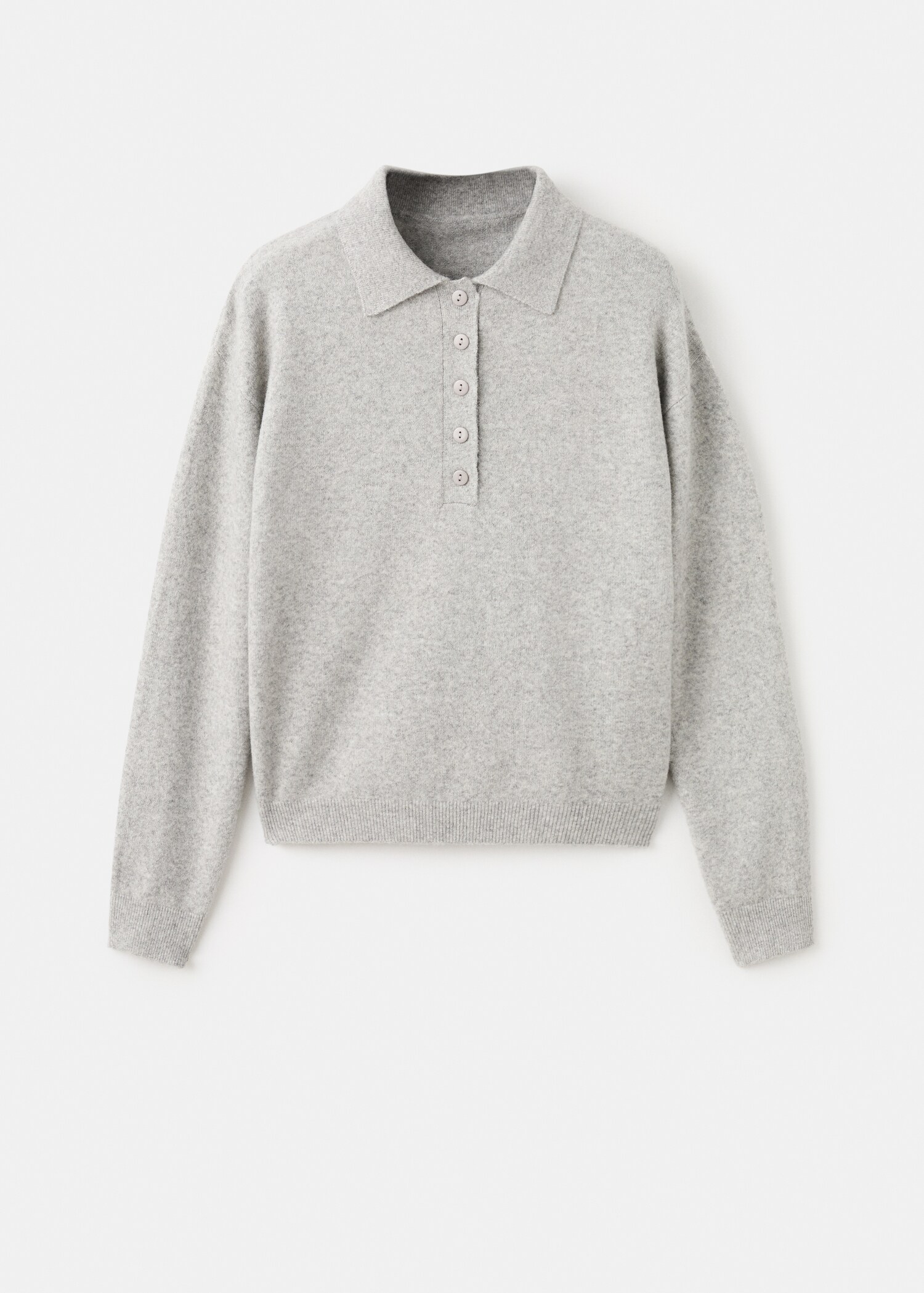 Jersey cuello polo manga larga - Artículo sin modelo