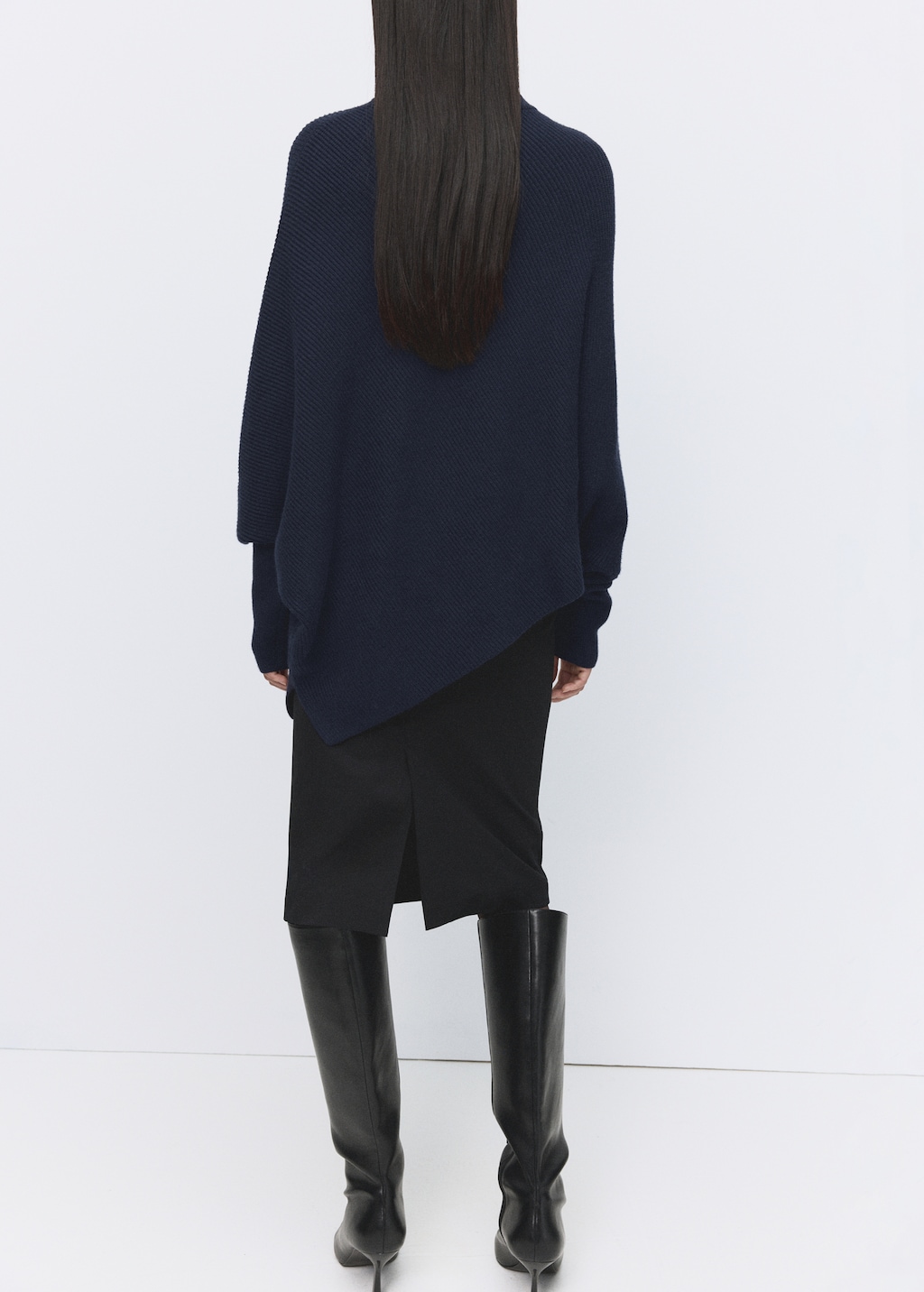 Mango Sweater with asymmetrical roll neck
