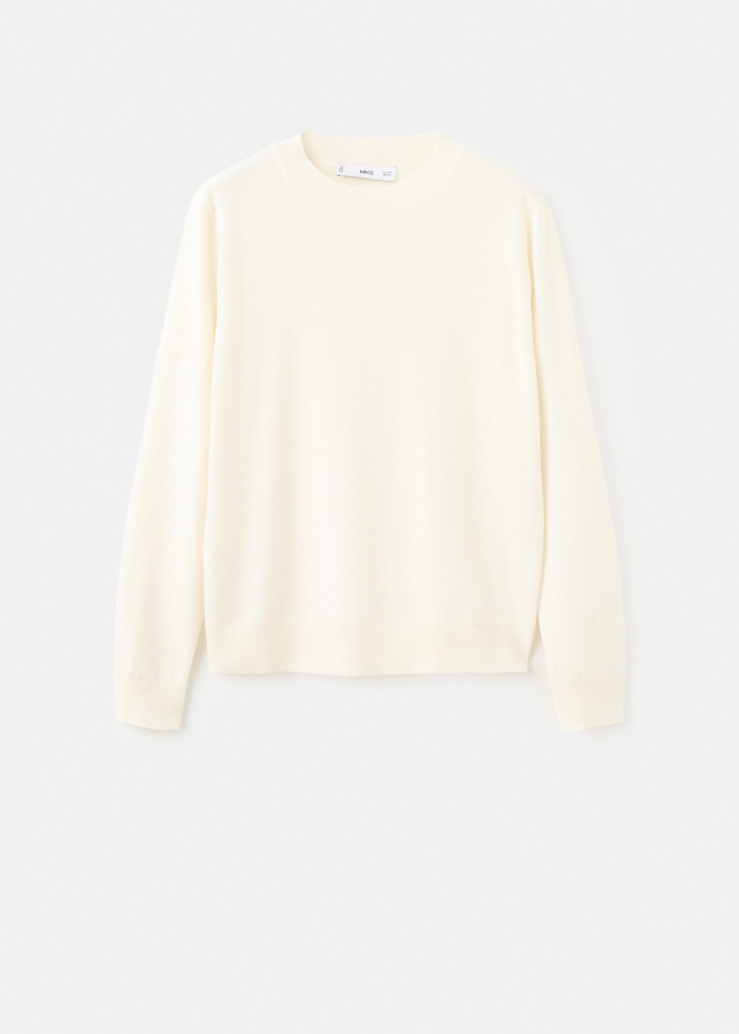 كنزة جيرسي محبوكة برقبة دائرية - منتج دون نموذج