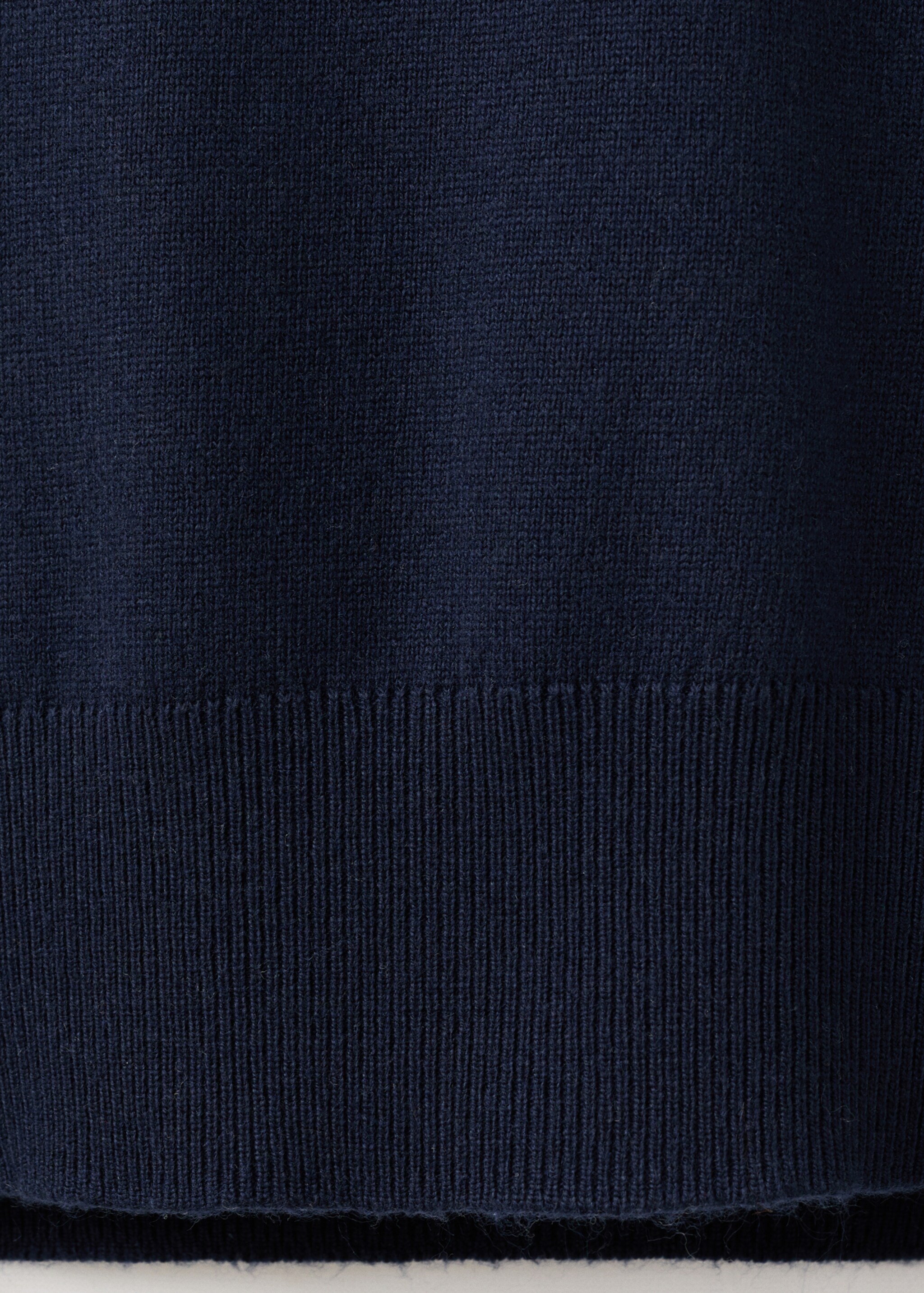 Draped turtleneck sweater - Details of the article 0, Navy. Ref: 27011285-00.