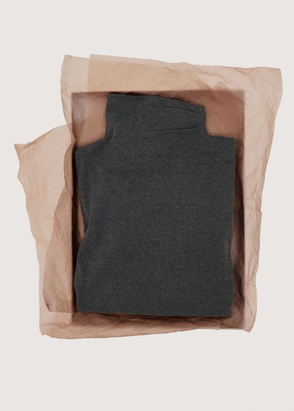 Mango Draped turtleneck sweater