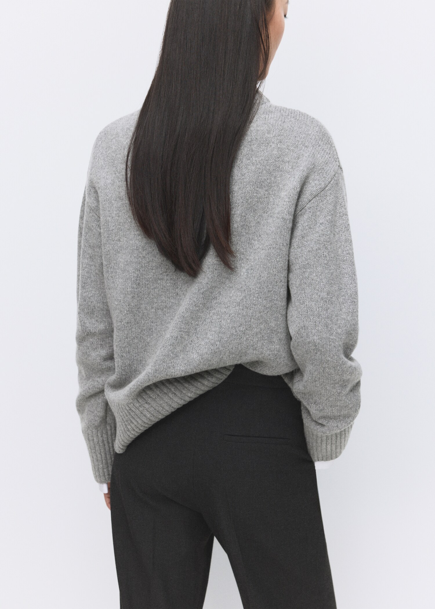 Wool-blend knit sweater - Reverse of the article