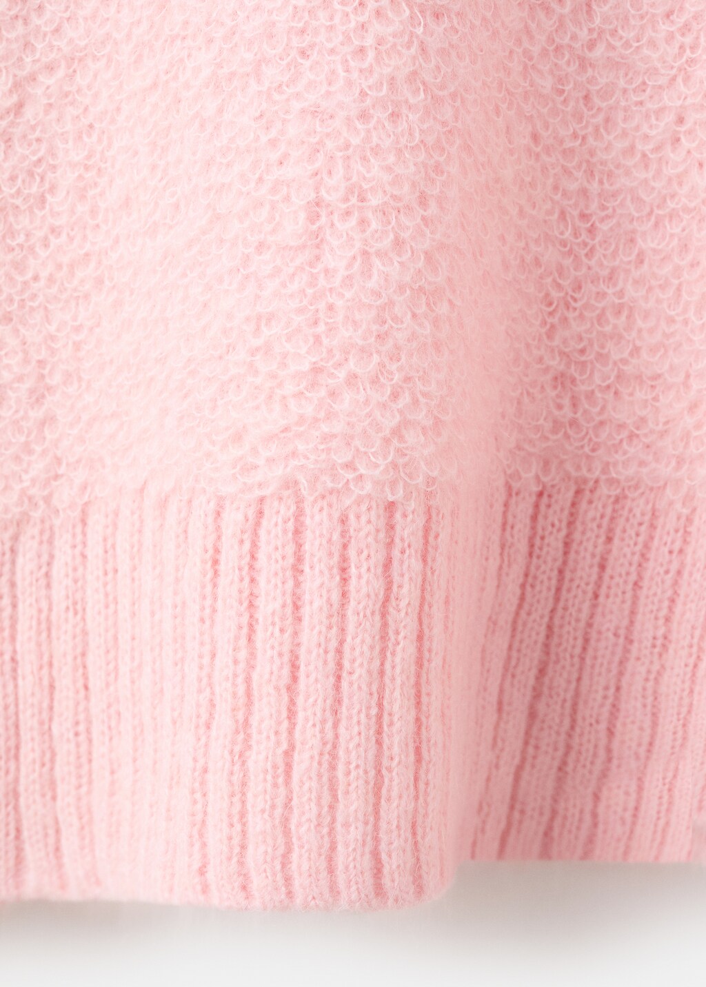 Mango Knitted sweater with perkins neck