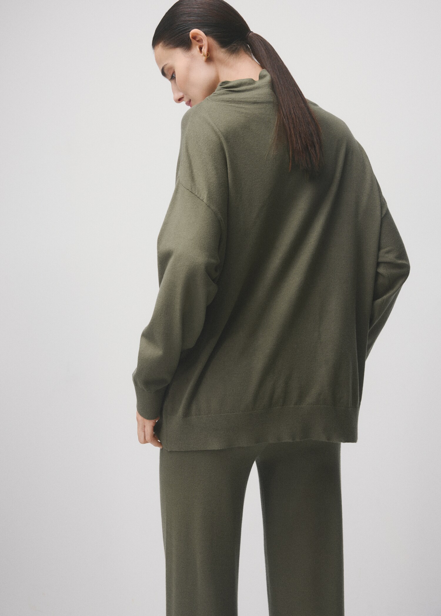 Gathered perkins-neck sweater - Reverse of the article