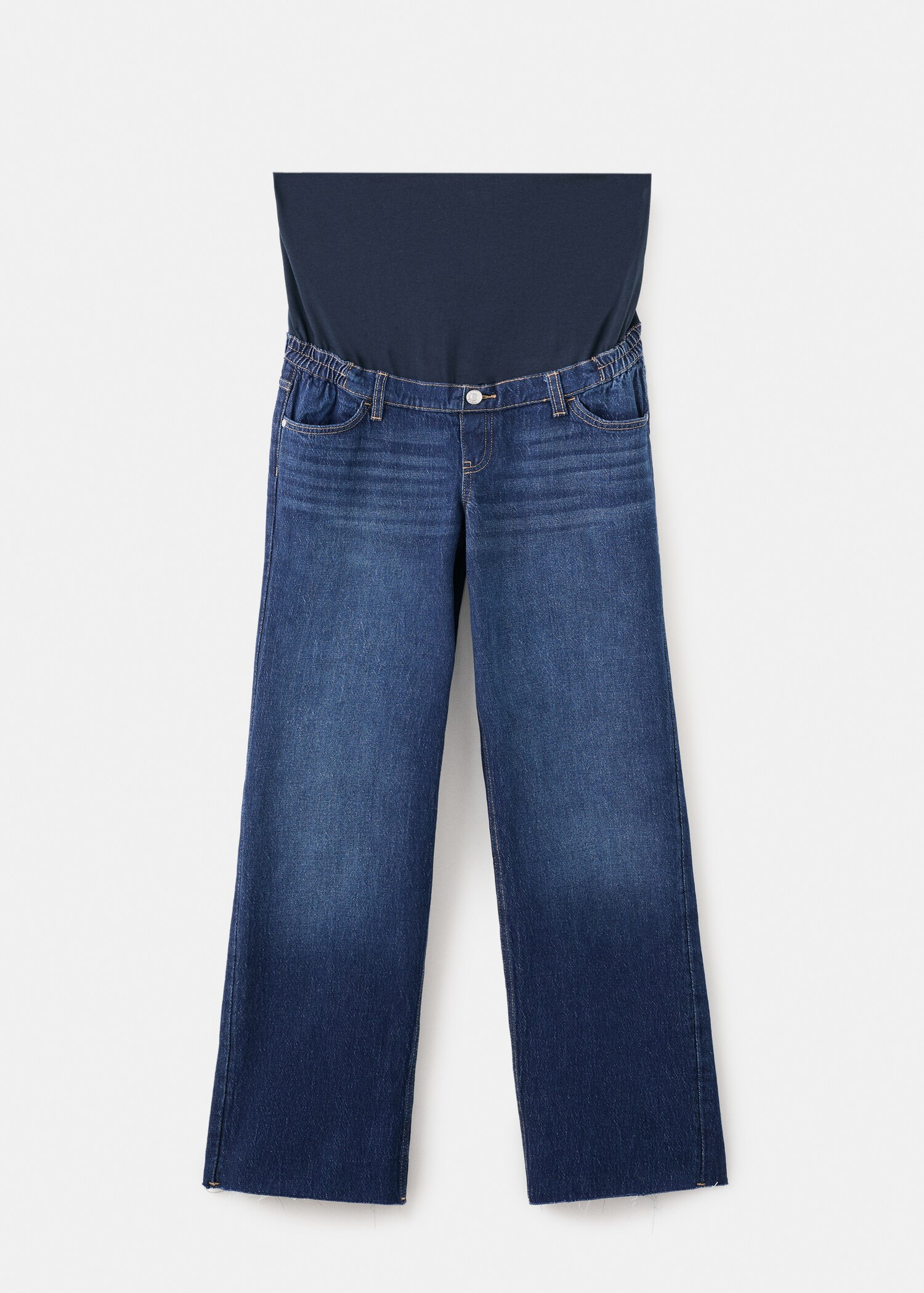 جينز واسع الساق للمرأة الحامل - منتج دون نموذج