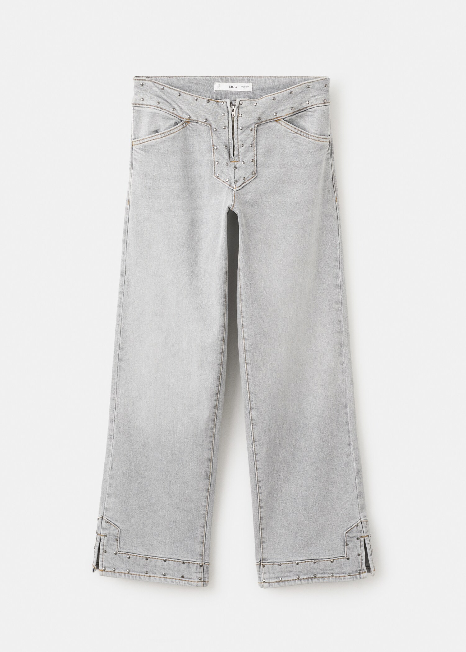 Low-waist studded jeans - Article without model