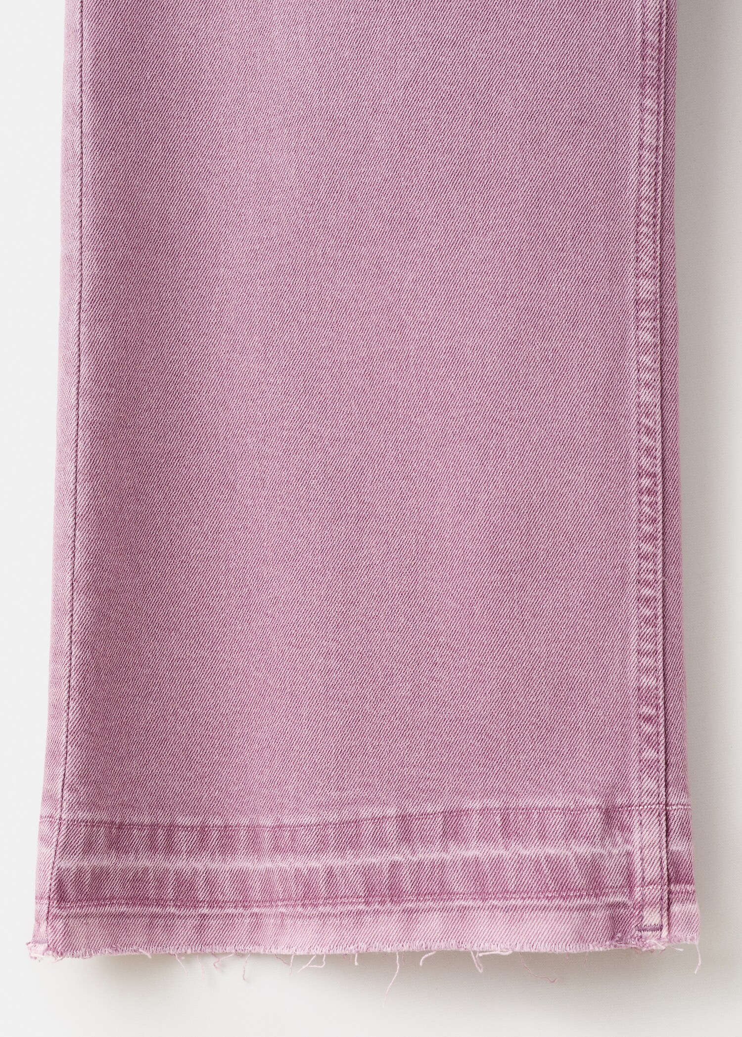 Frayed hem straight jeans - Details of the article 0