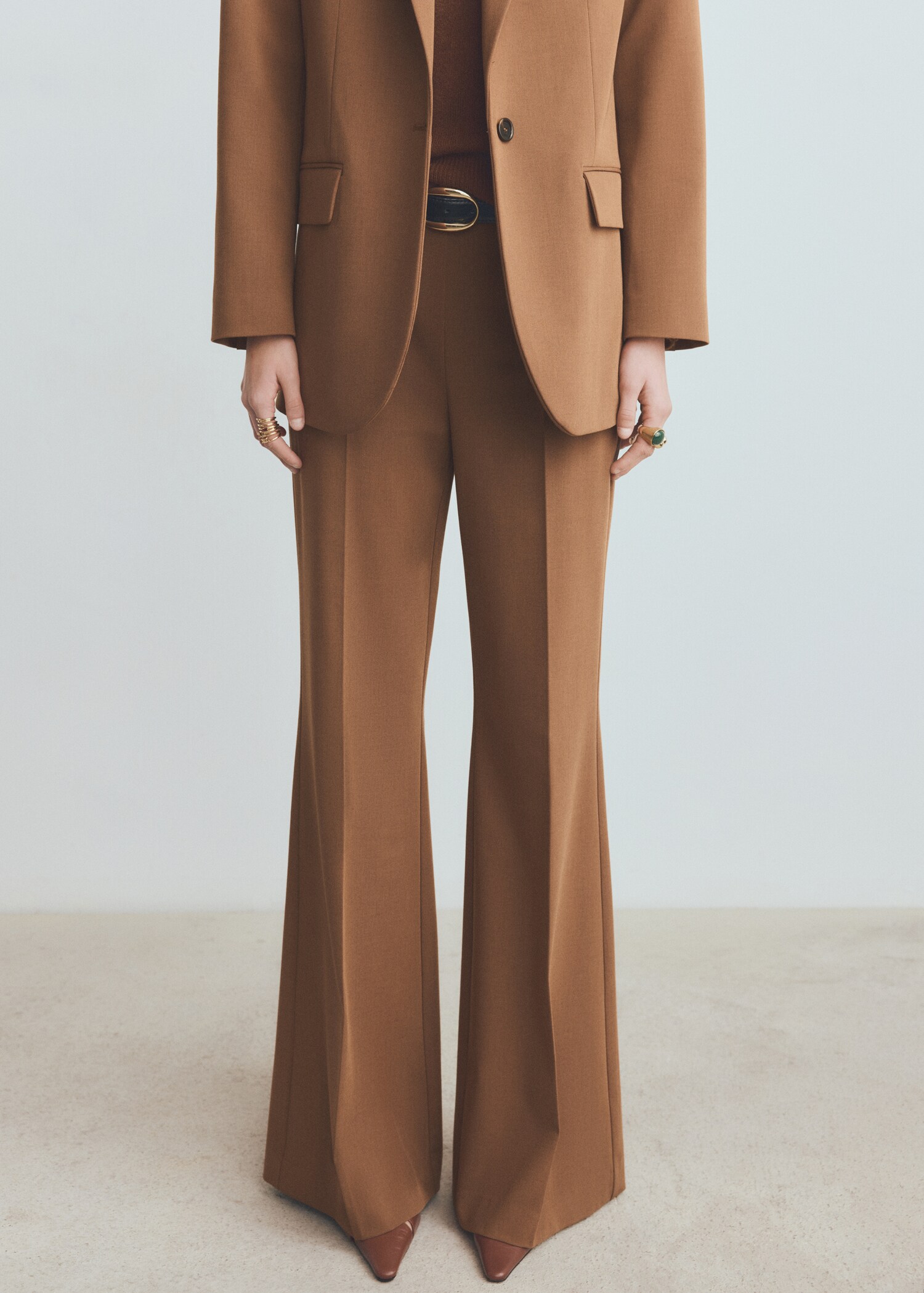 Wide leg suit trousers - Details of the article 6