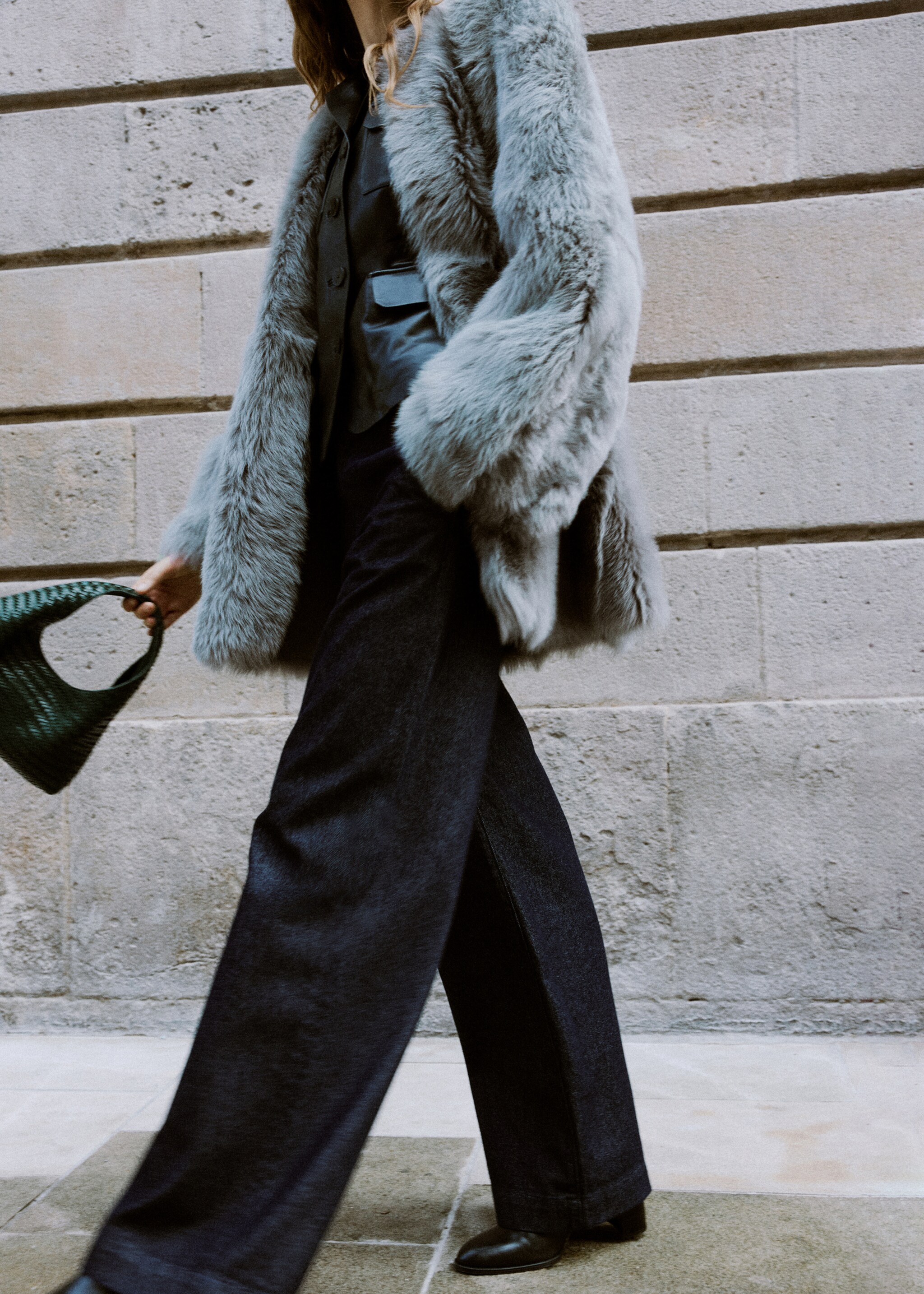 Mini braided leather bag - Details of the article 6, Dark Green. Ref: 27011301-00.