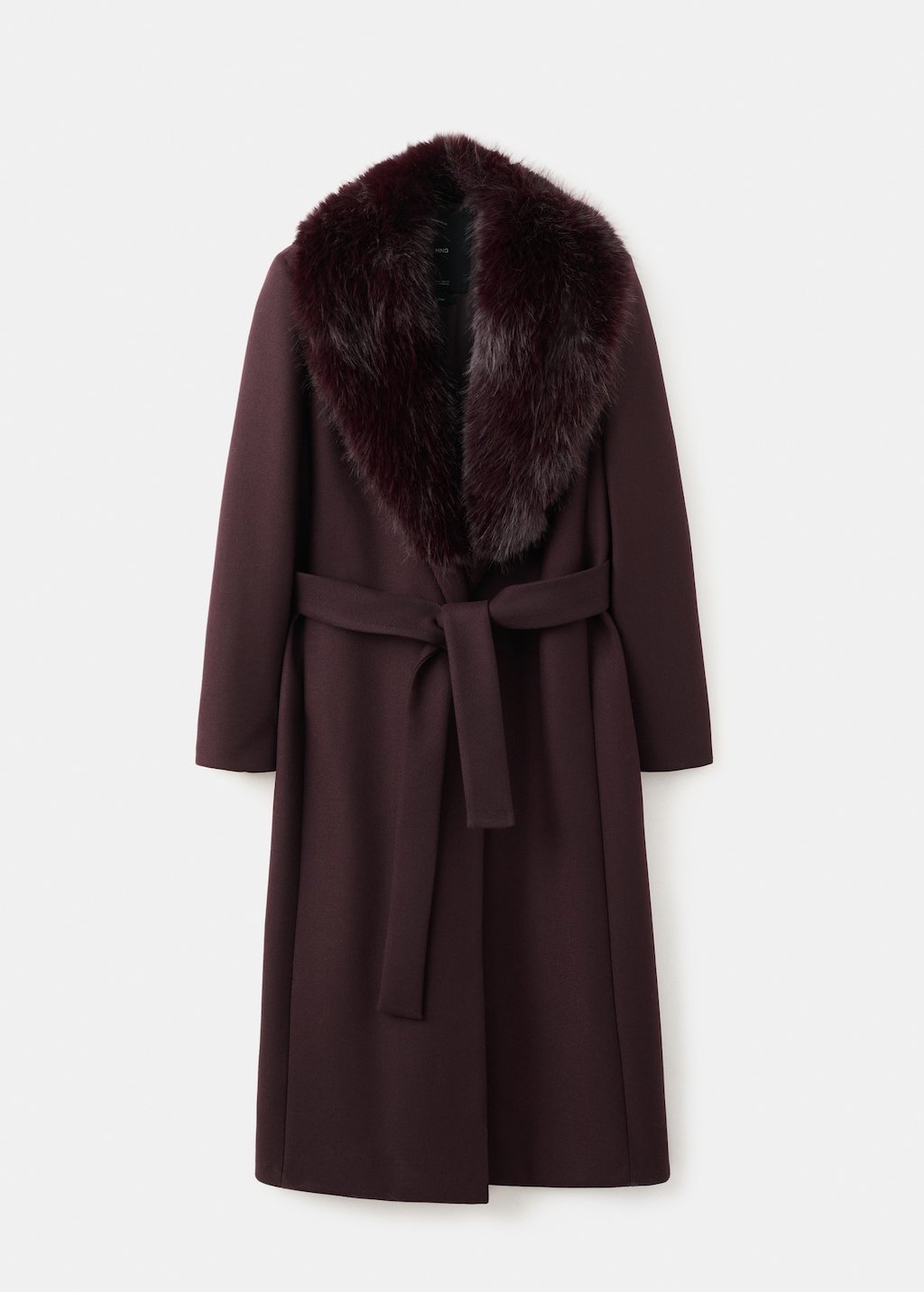 Manteco wool coat with fur collar