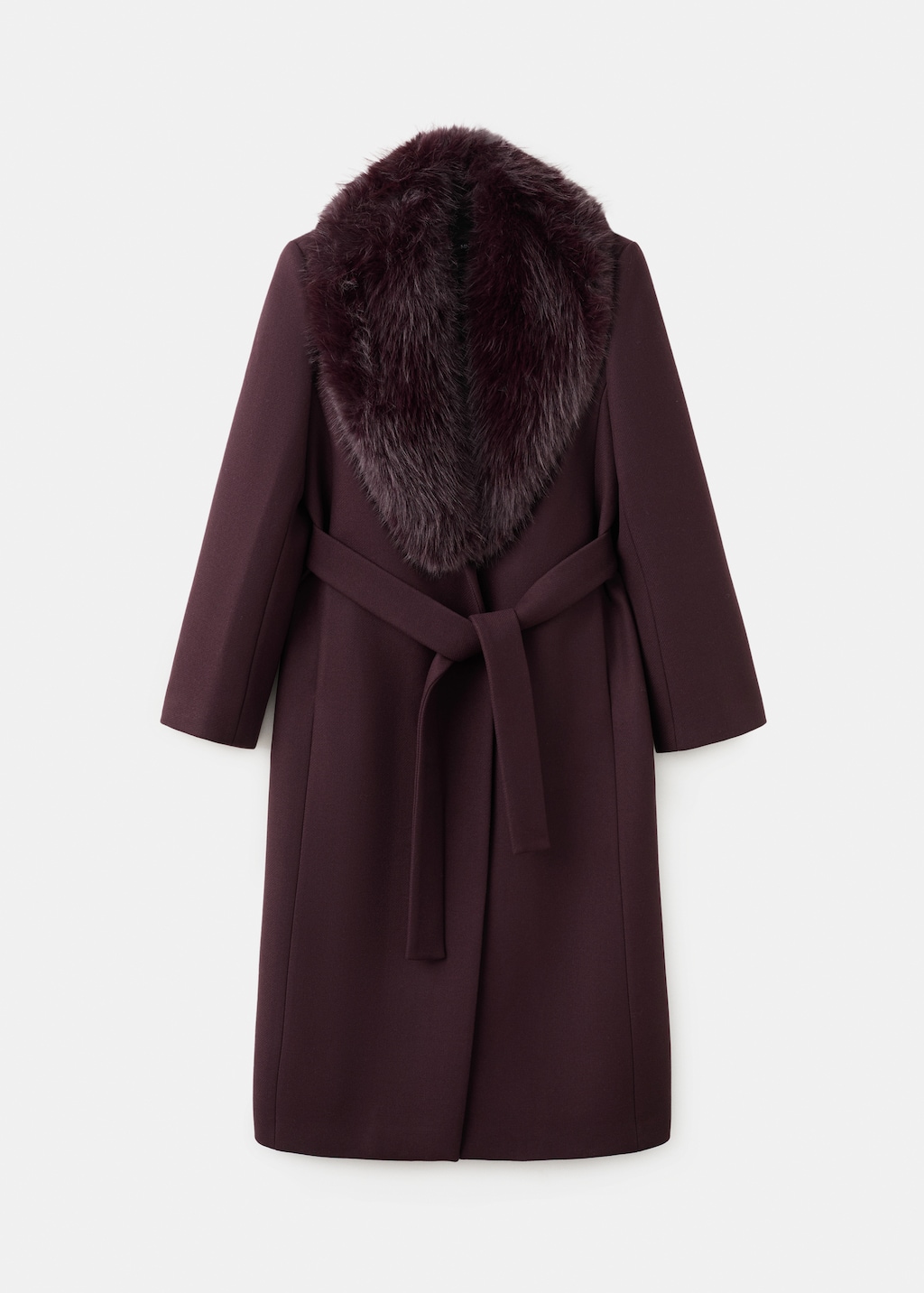 Manteco wool coat with fur collar