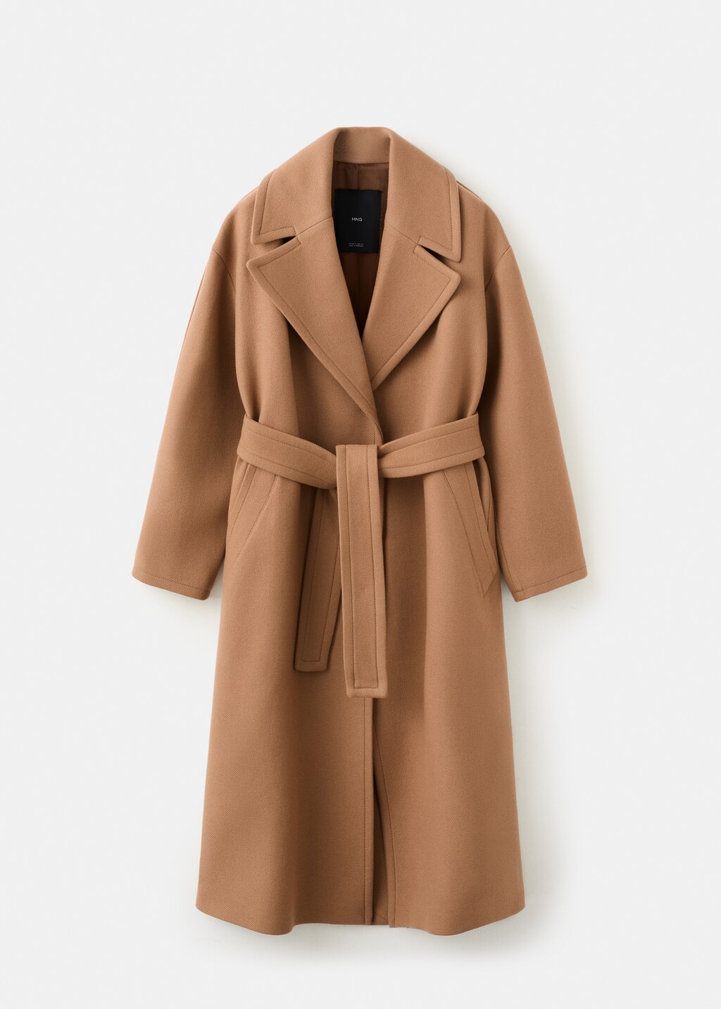 Mango Manteco wool coat with belt