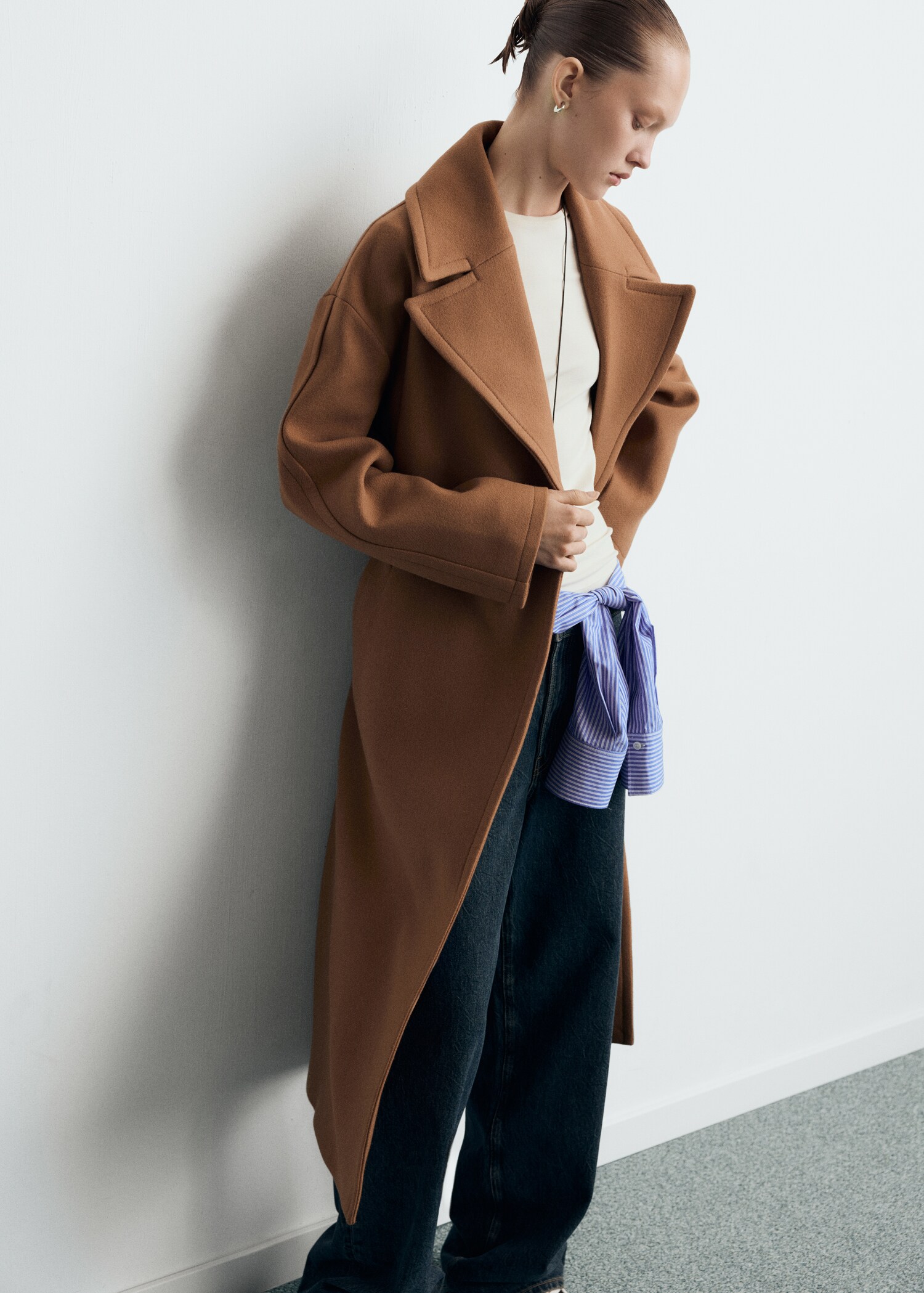 Manteco wool coat with belt - Details of the article 2